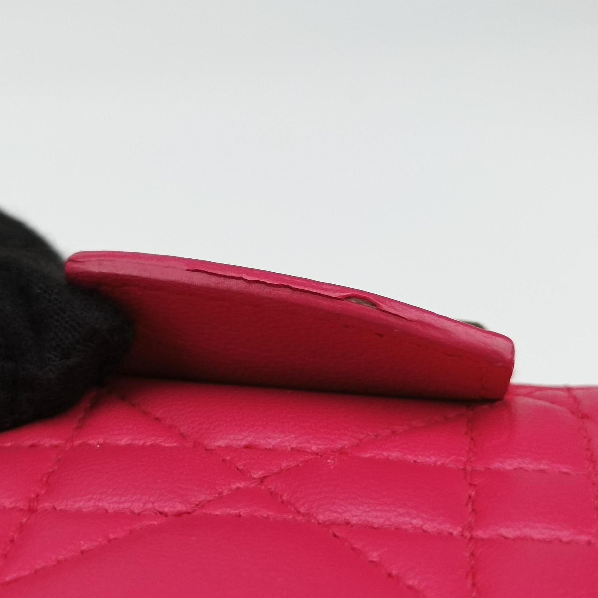 Pre-owned Christian Dior Cannage New Lock Rose lambskin  shoulderbag | stylenewstar