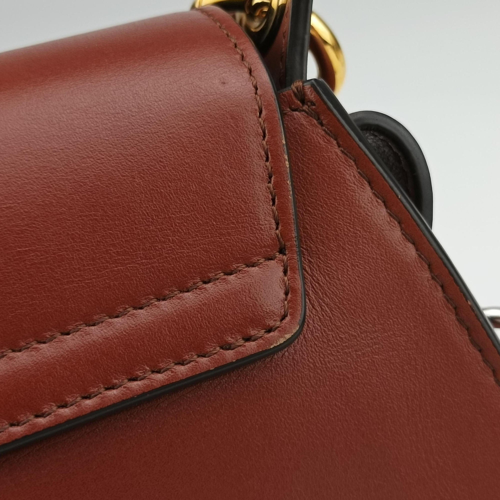 Secondhand Chloe Tess Brown Leather  shoulderbag | stylenewstar