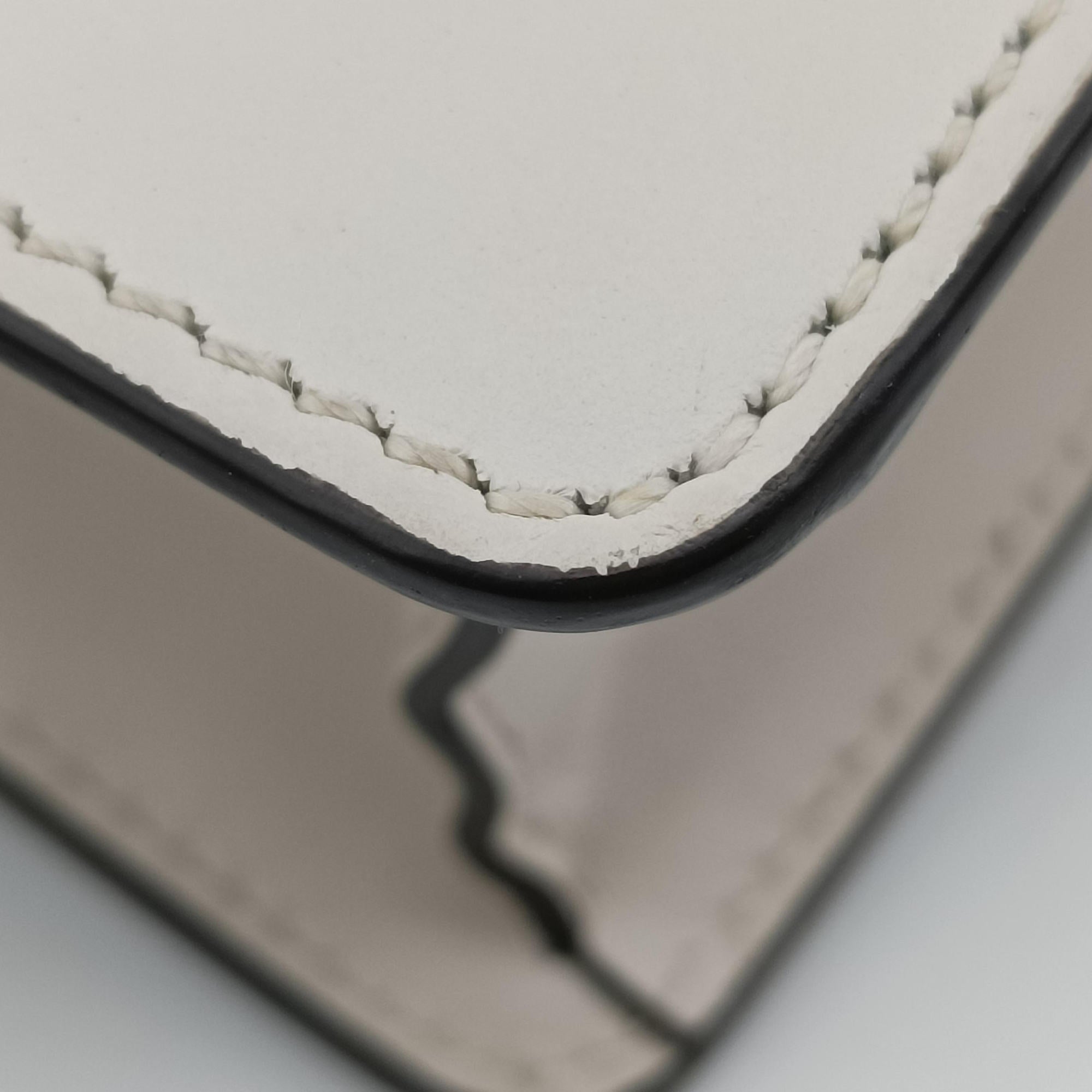 Secondhand Gucci Sylvie Ivory×navy×red Leather 431666 shoulderbag | stylenewstar