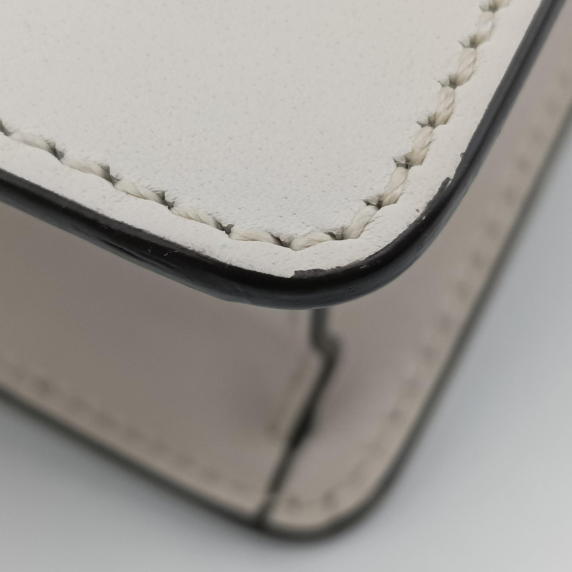 Secondhand Gucci Sylvie Ivory×navy×red Leather 431666 shoulderbag | stylenewstar
