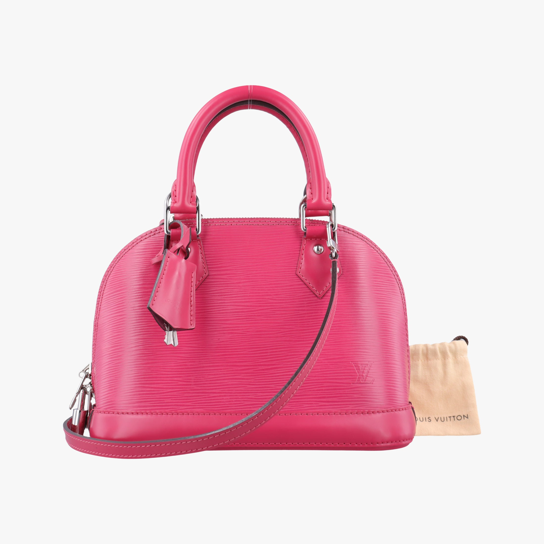 Pre-owned Louis Vuitton Alma BB ROSE PONDICHERY Epi M57341 shoulderbag | stylenewstar