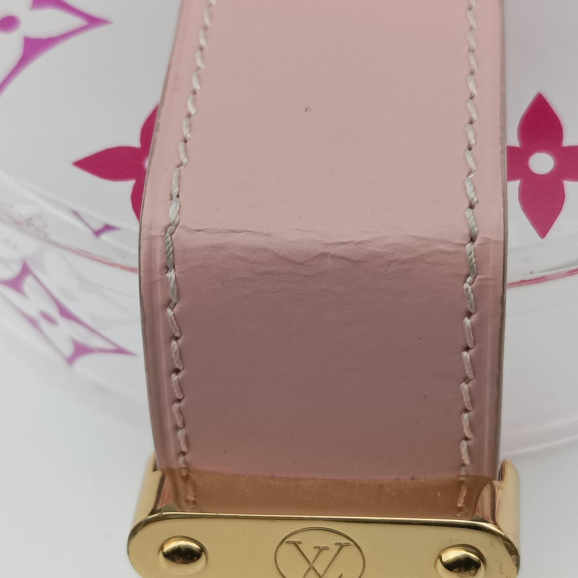 Pre-owned Louis Vuitton Boite Scott Trunk Jewelry Makeup Box Pink×multicolor Plexiglass GI0362 clutchbag | stylenewstar