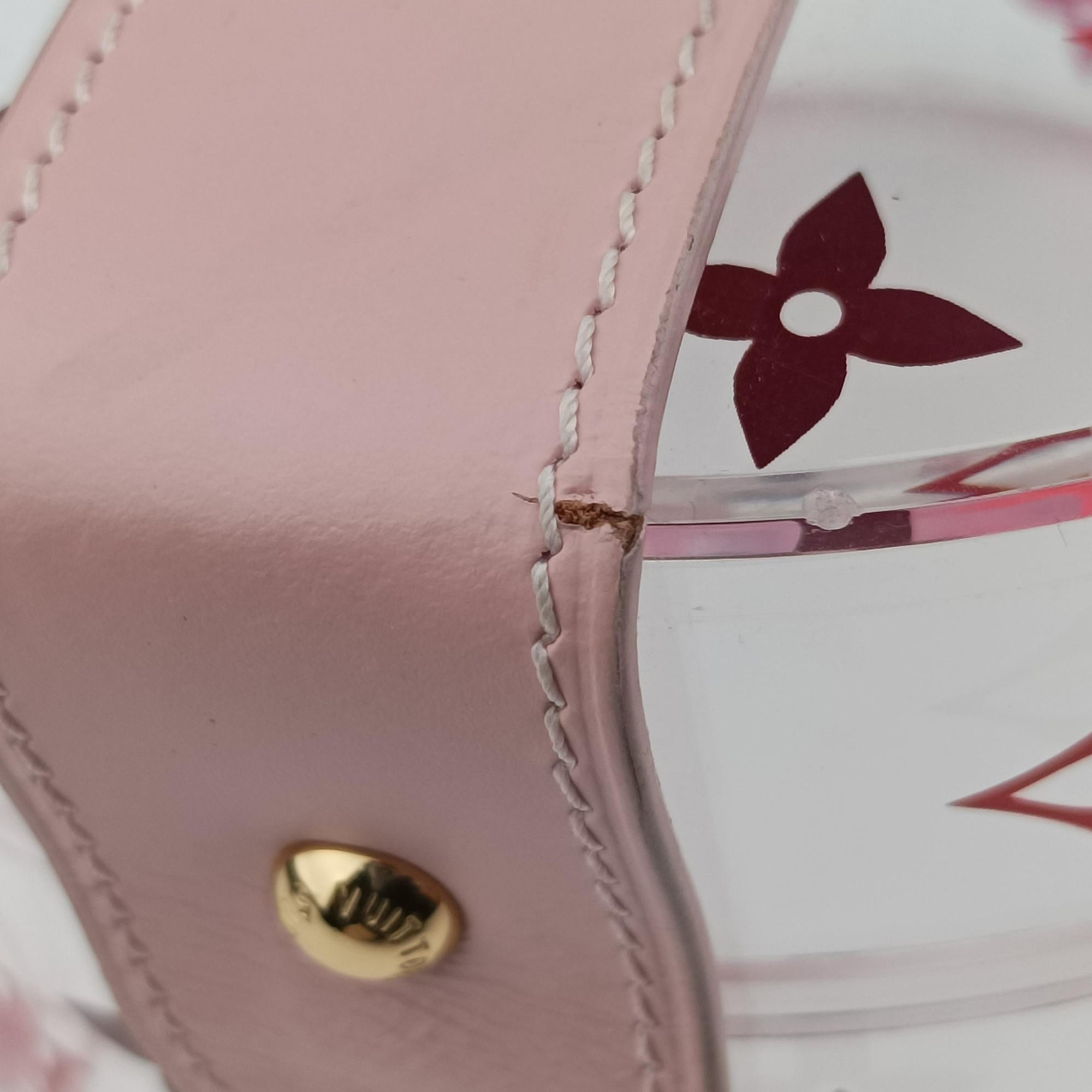 Pre-owned Louis Vuitton Boite Scott Trunk Jewelry Makeup Box Pink×multicolor Plexiglass GI0362 clutchbag | stylenewstar