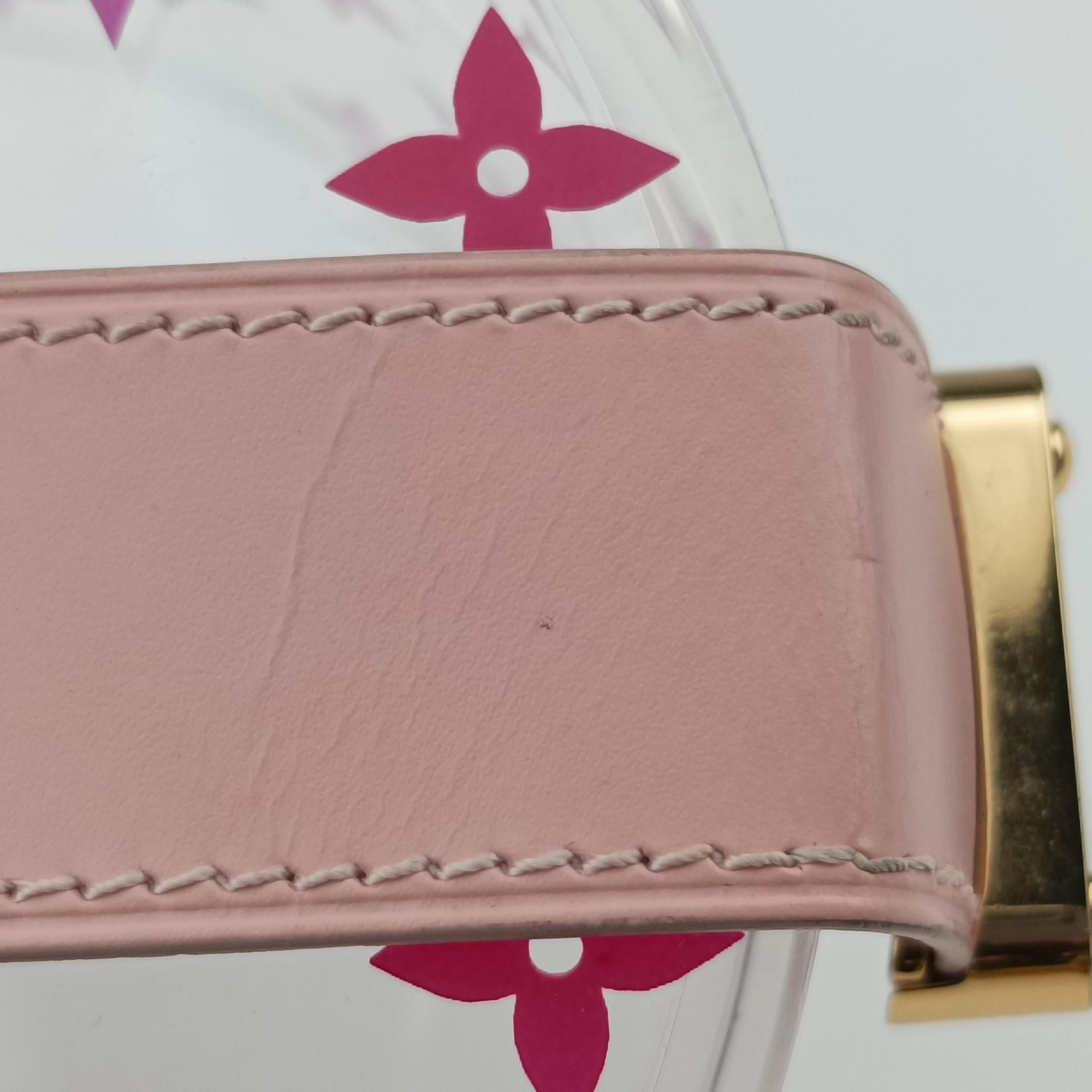 Pre-owned Louis Vuitton Boite Scott Trunk Jewelry Makeup Box Pink×multicolor Plexiglass GI0362 clutchbag | stylenewstar