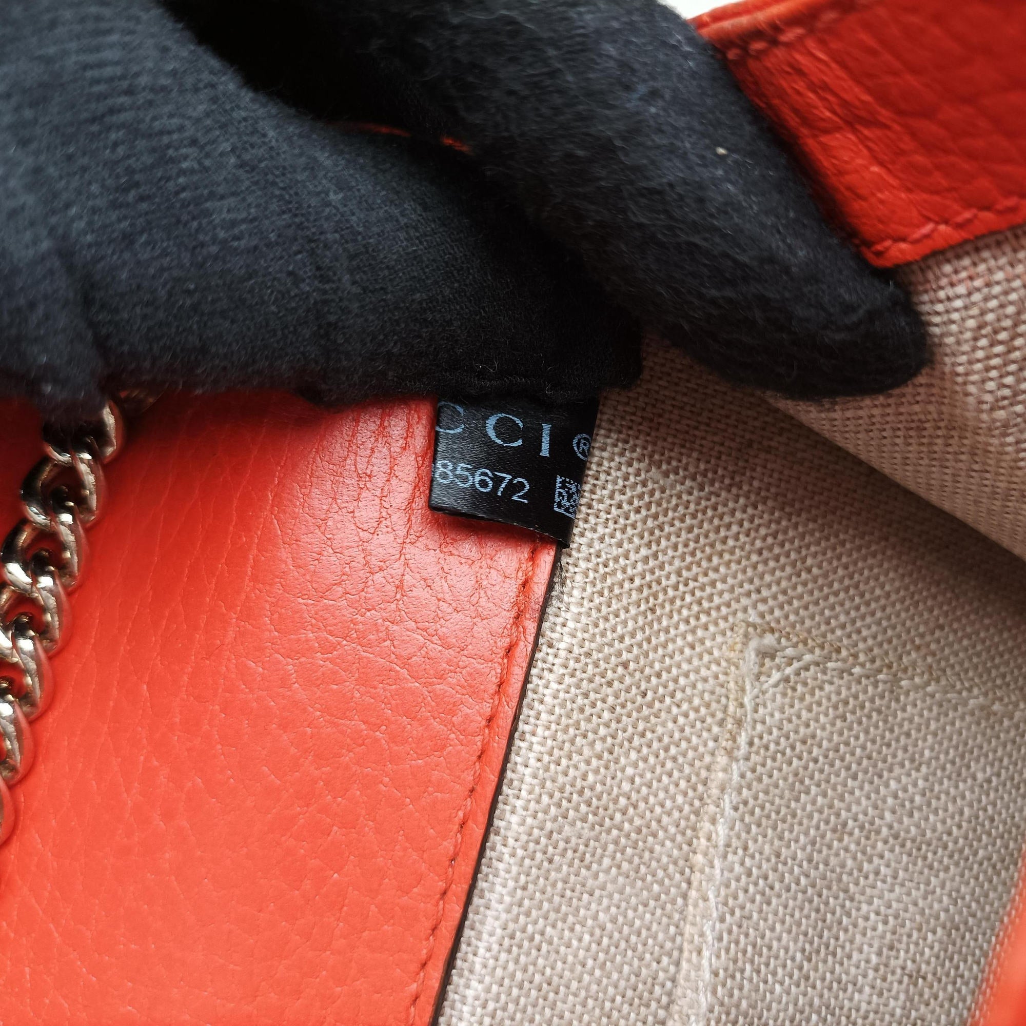 Pre-owned Gucci Interlocking G Orange Leather 510304 shoulderbag | stylenewstar