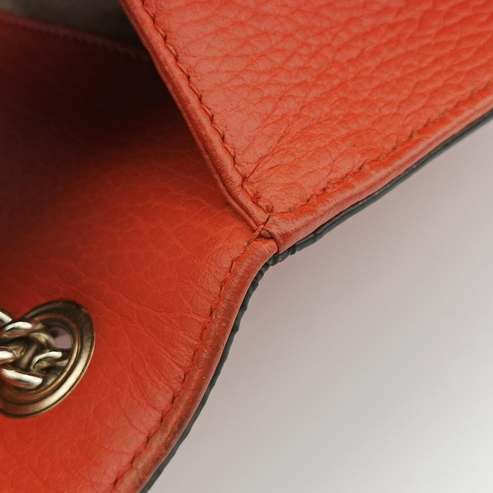 Pre-owned Gucci Interlocking G Orange Leather 510304 shoulderbag | stylenewstar