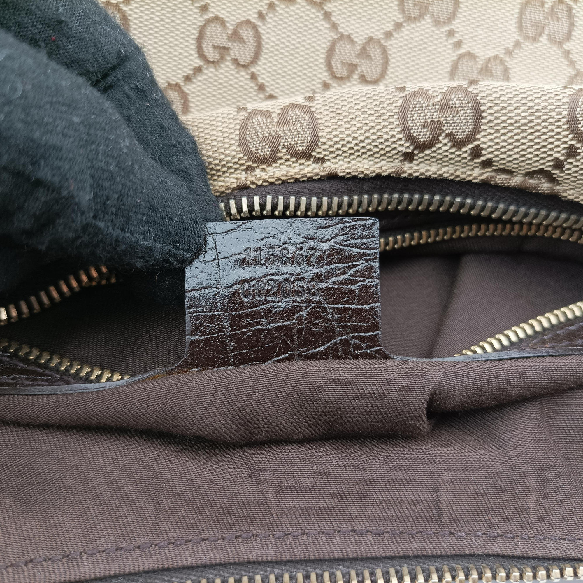 Pre-owned Gucci horsebit hobo Brown canvas 115867 handbag | stylenewstar