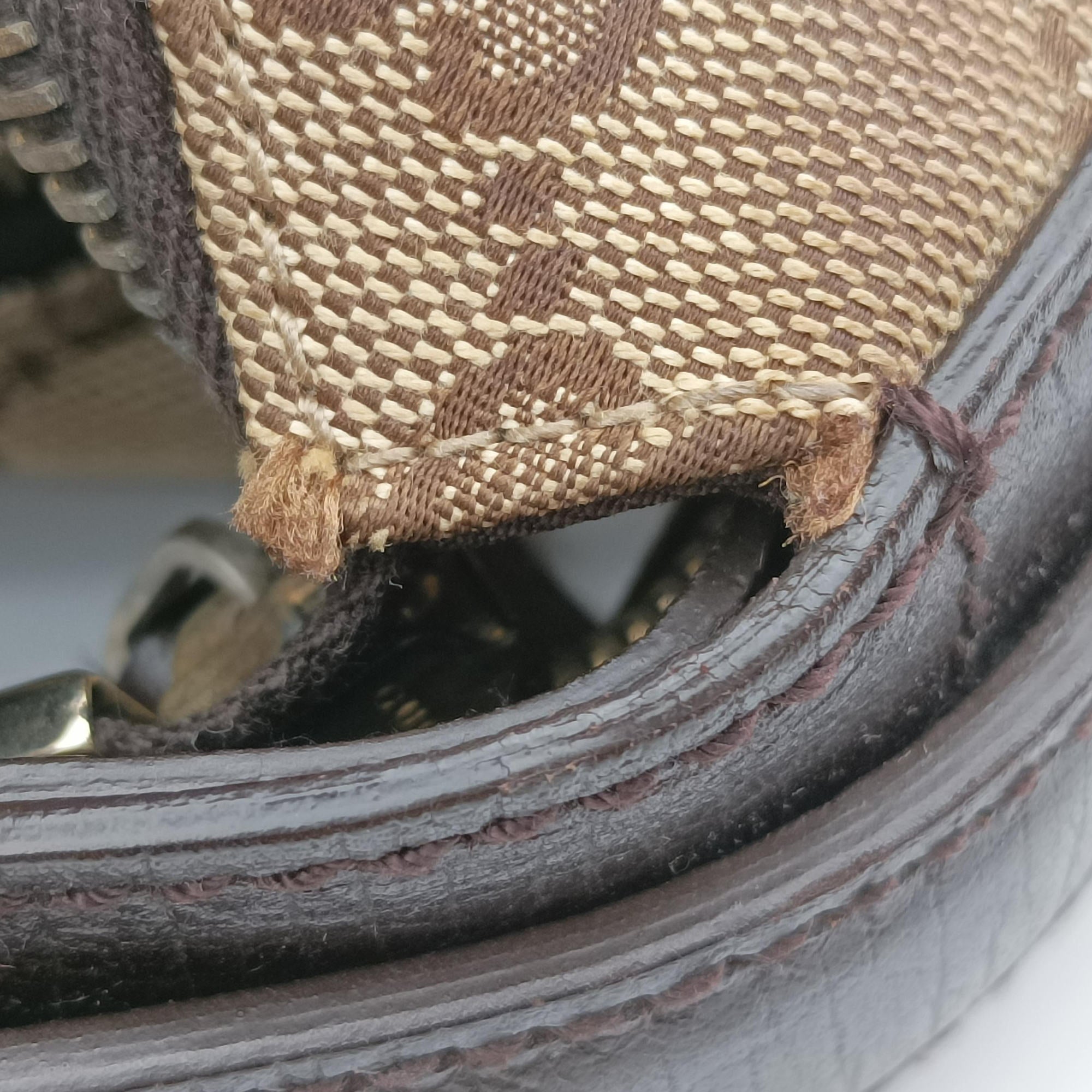 Pre-owned Gucci horsebit hobo Brown canvas 115867 handbag | stylenewstar