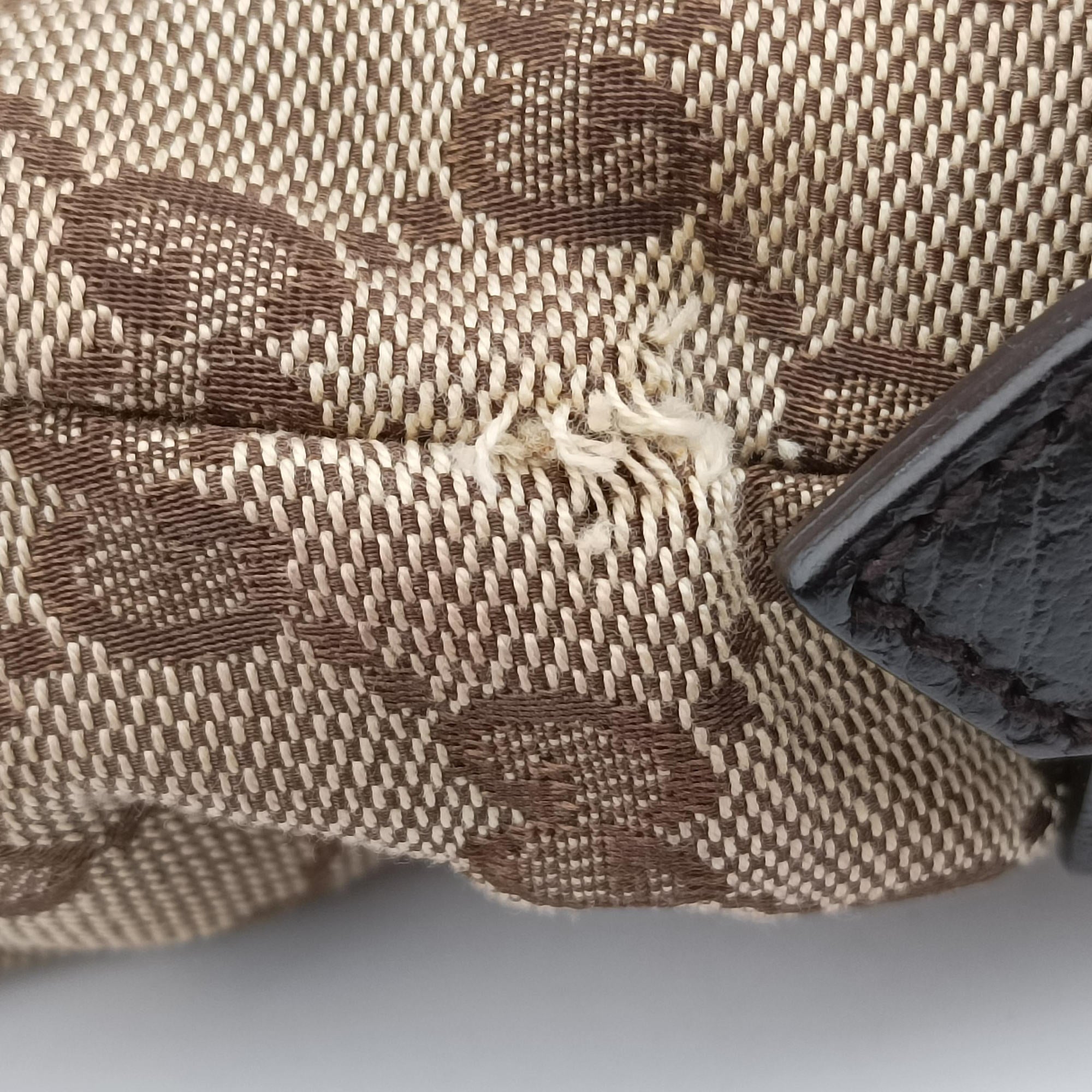 Pre-owned Gucci horsebit hobo Brown canvas 115867 handbag | stylenewstar