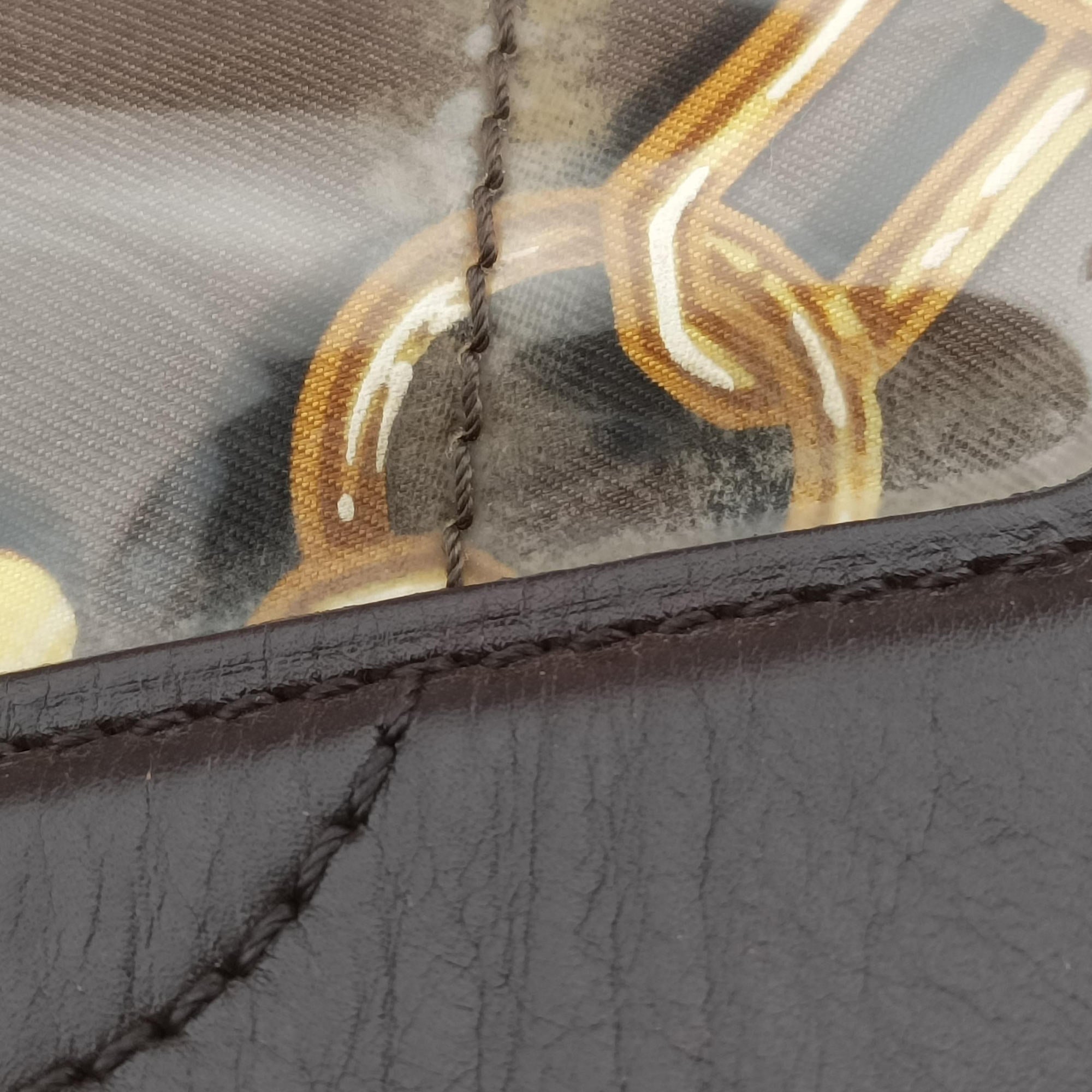 Vintage Louis Vuitton Monogram Charm Cabas Brown x Multicolor Vinyl x Leather M95156 handbag | stylenewstar