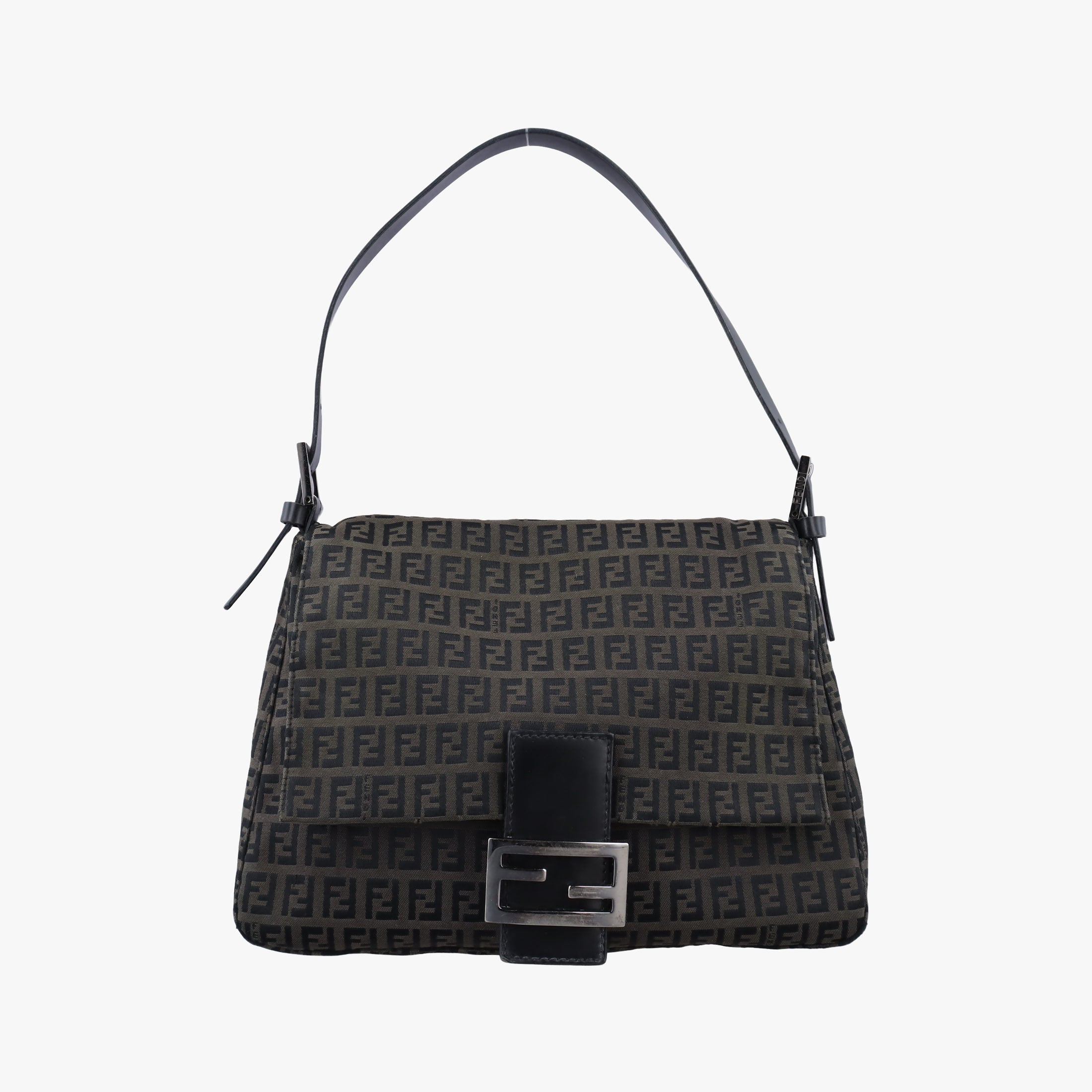Vintage Fendi Baguette Zucchino Brown canvas×leather 8BR001 shoulderbag | stylenewstar