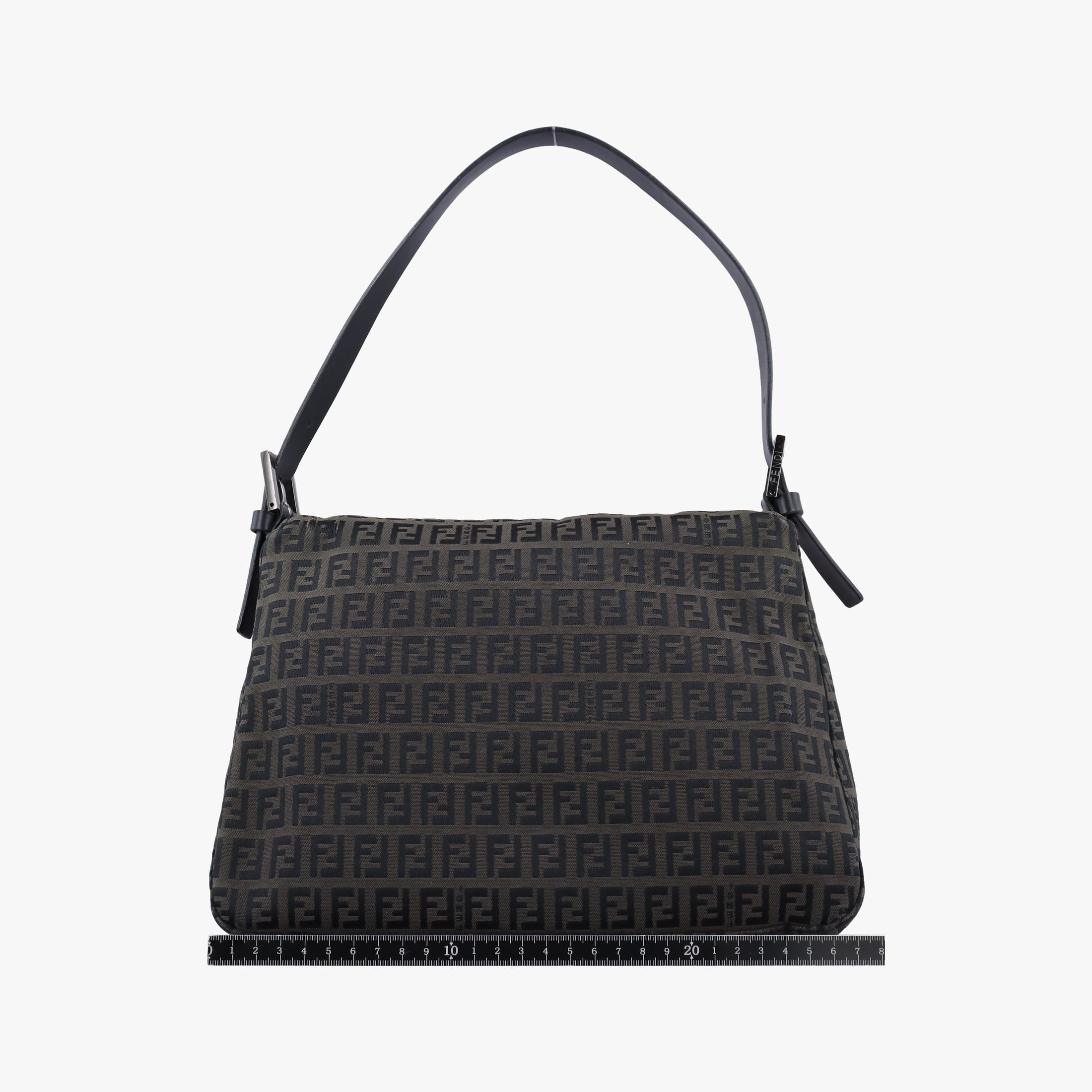 Vintage Fendi Baguette Zucchino Brown canvas×leather 8BR001 shoulderbag | stylenewstar