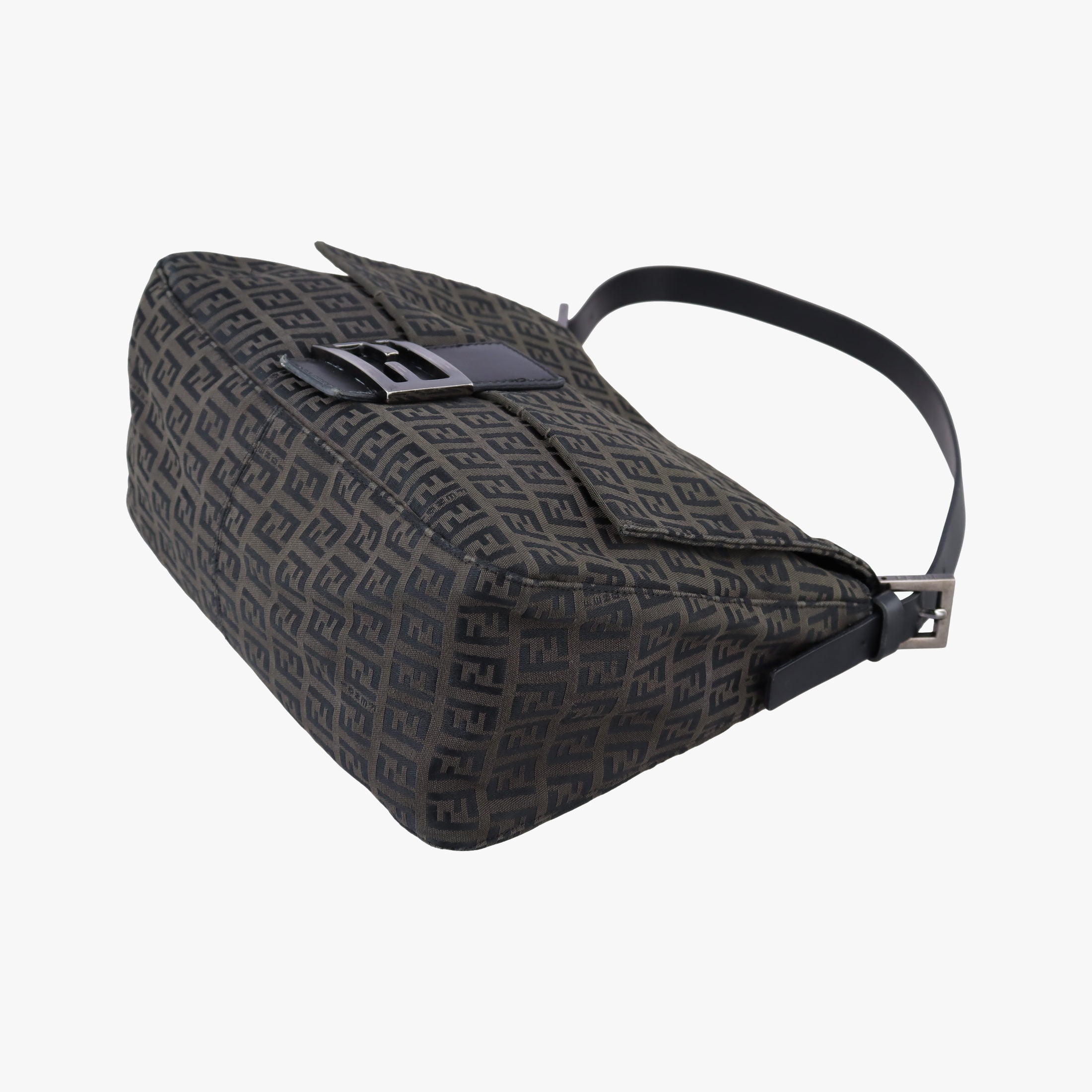 Vintage Fendi Baguette Zucchino Brown canvas×leather 8BR001 shoulderbag | stylenewstar