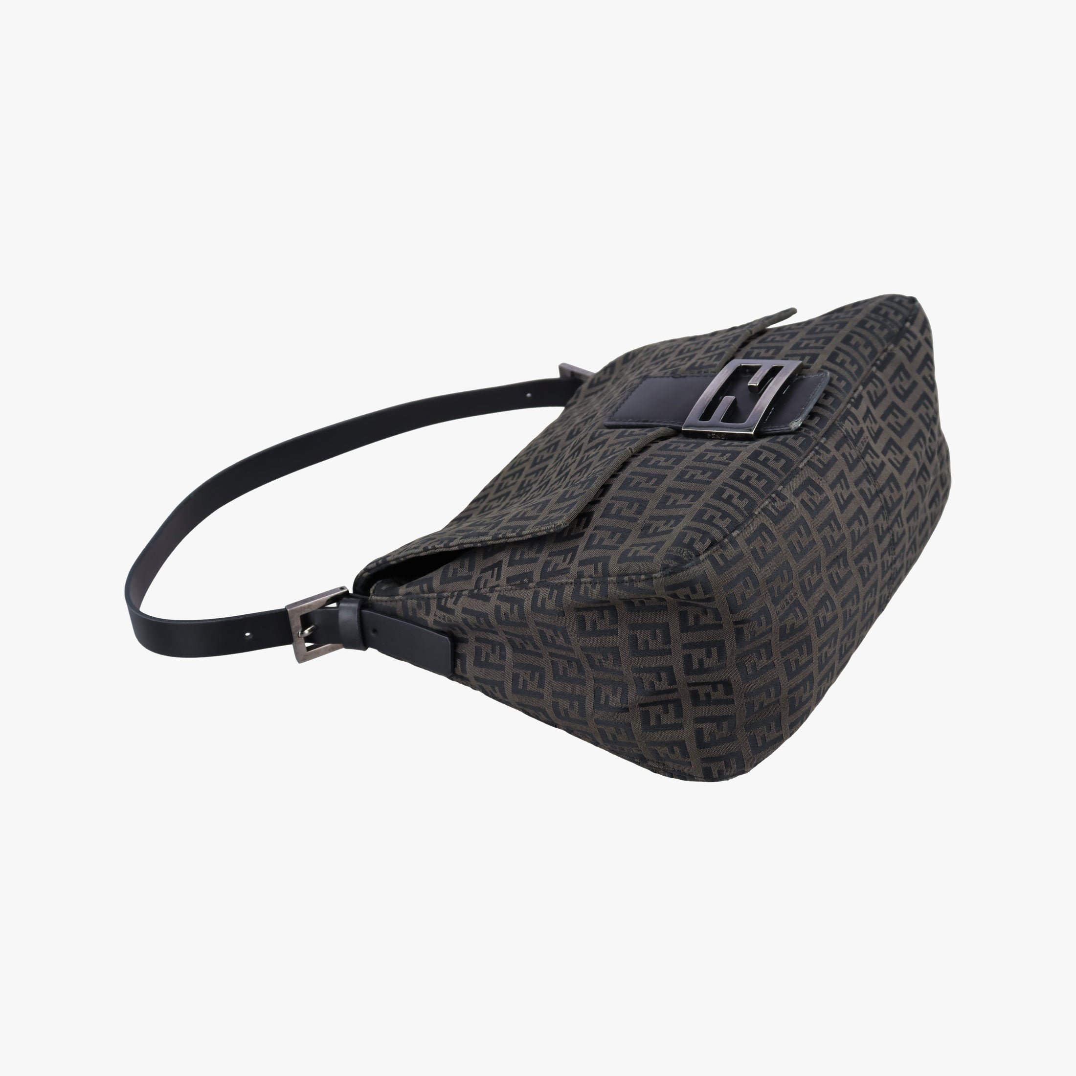 Vintage Fendi Baguette Zucchino Brown canvas×leather 8BR001 shoulderbag | stylenewstar