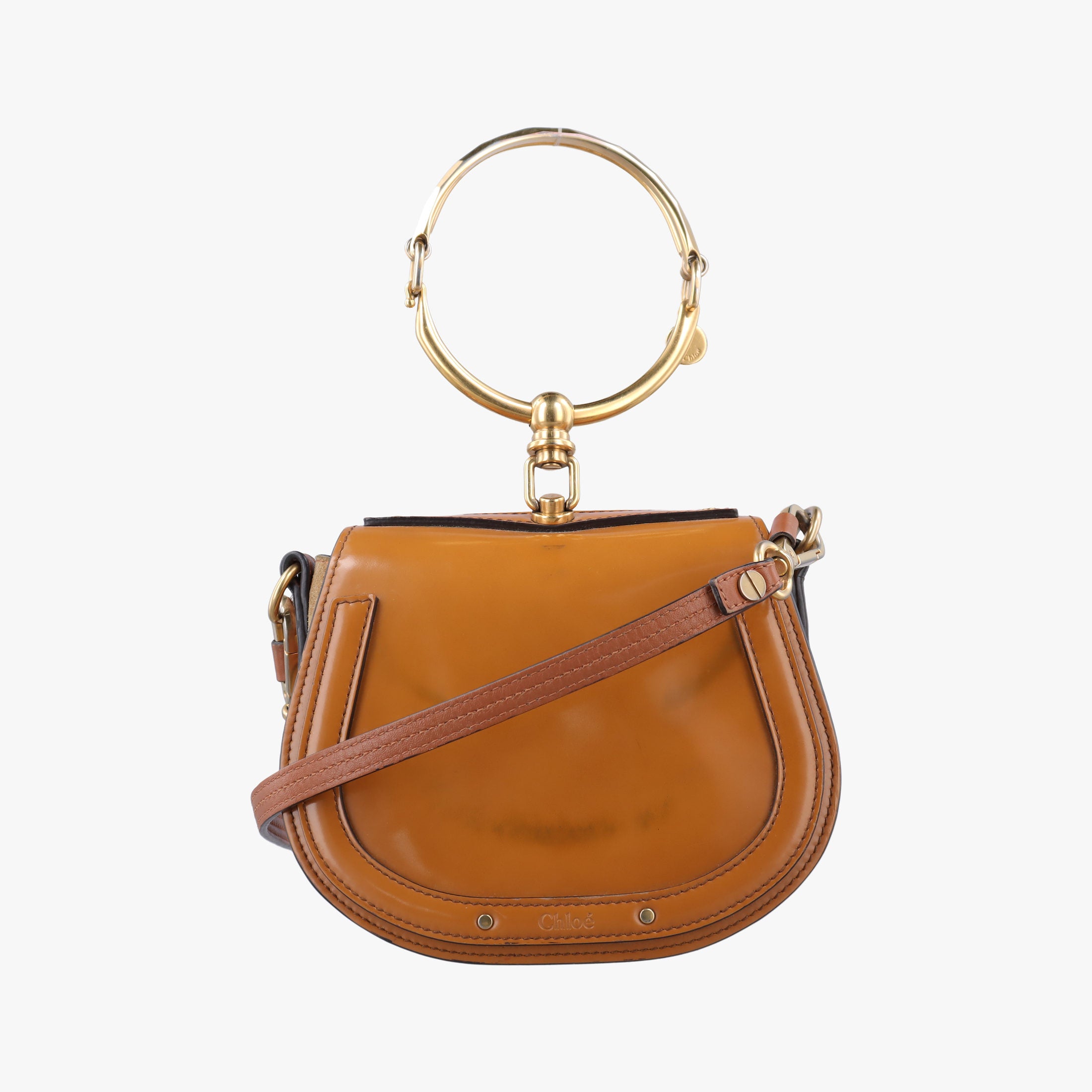 Vintage Chloe Bracelet Nile Brown Leather  shoulderbag | stylenewstar