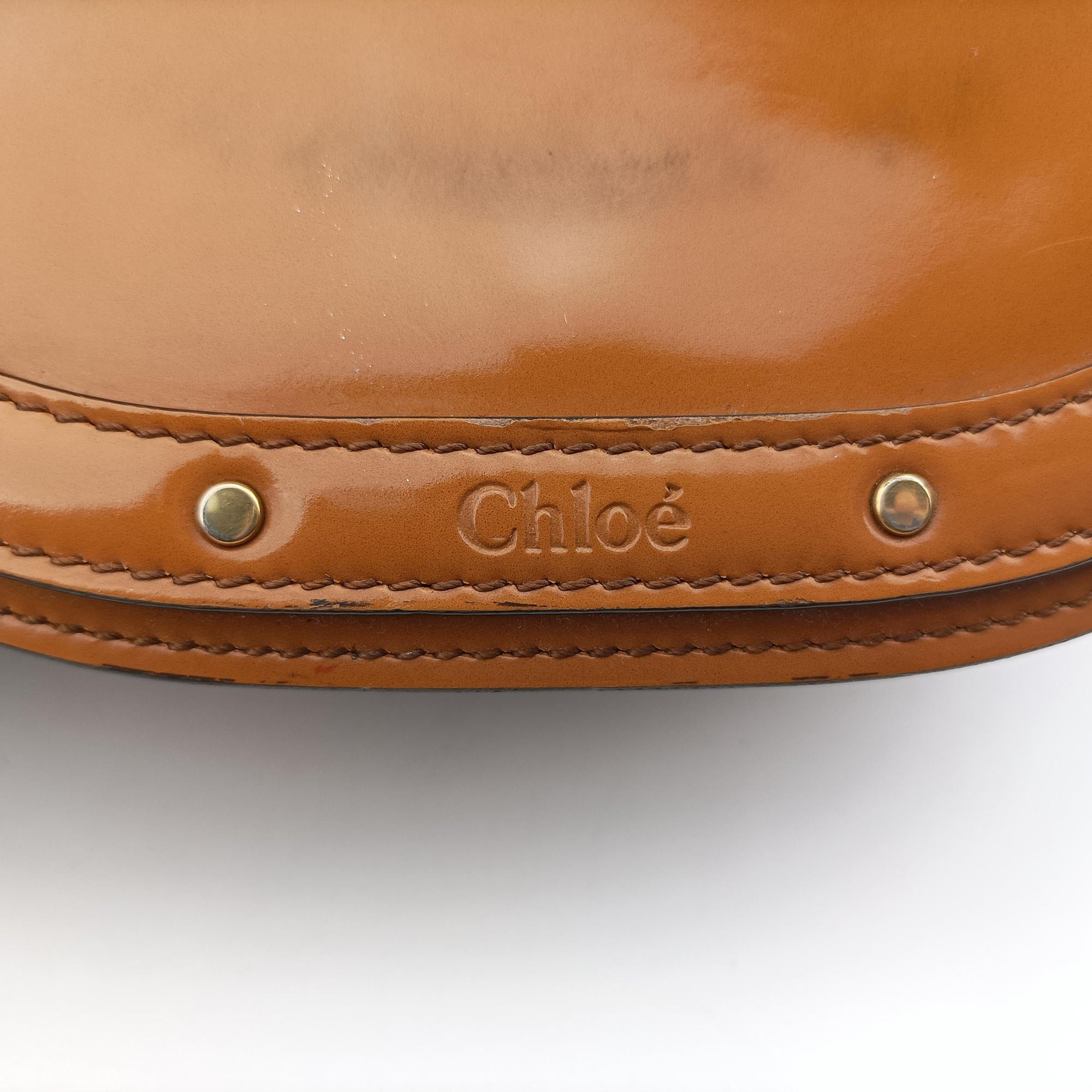Vintage Chloe Bracelet Nile Brown Leather  shoulderbag | stylenewstar