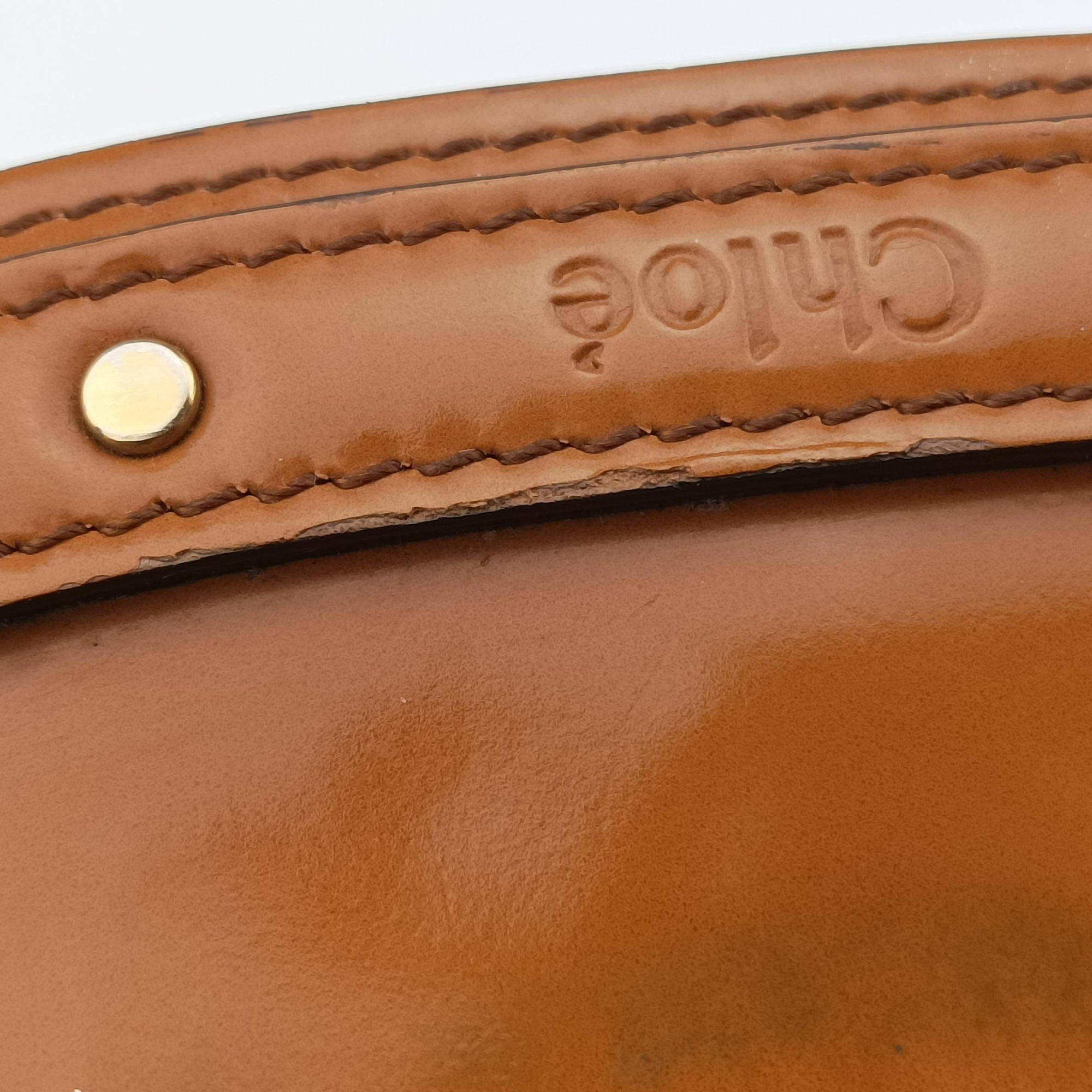 Vintage Chloe Bracelet Nile Brown Leather  shoulderbag | stylenewstar