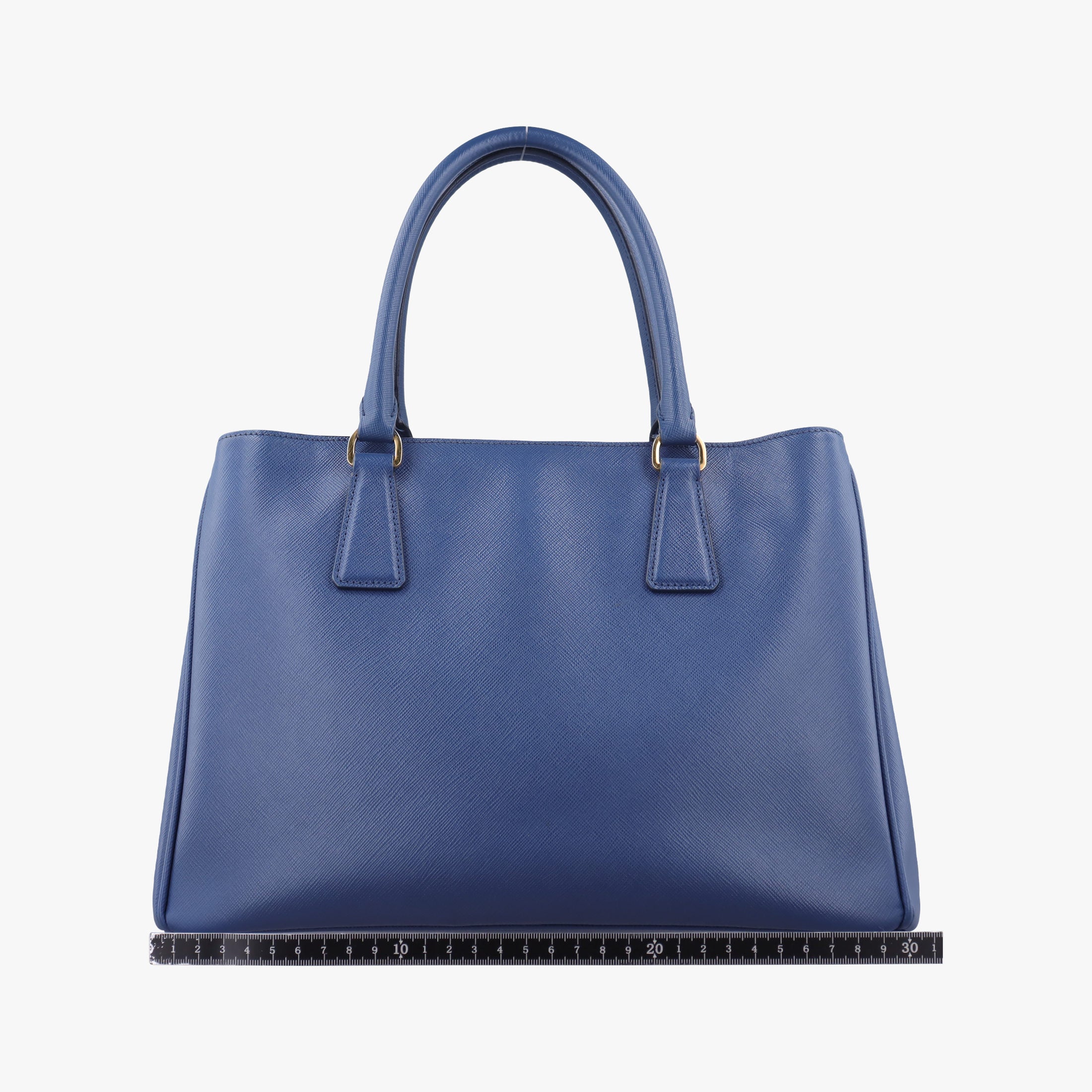 Pre-owned Prada Galleria Blue SAFFIANO Leather BN2274 handbag | stylenewstar