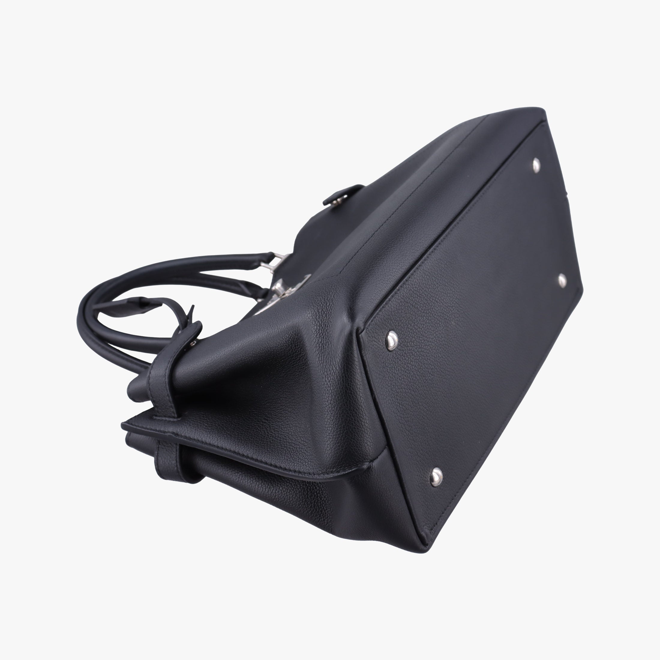 Pre-owned Louis Vuitton Lockme Day 	Noir Grained Calf Leather M53730 handbag | stylenewstar
