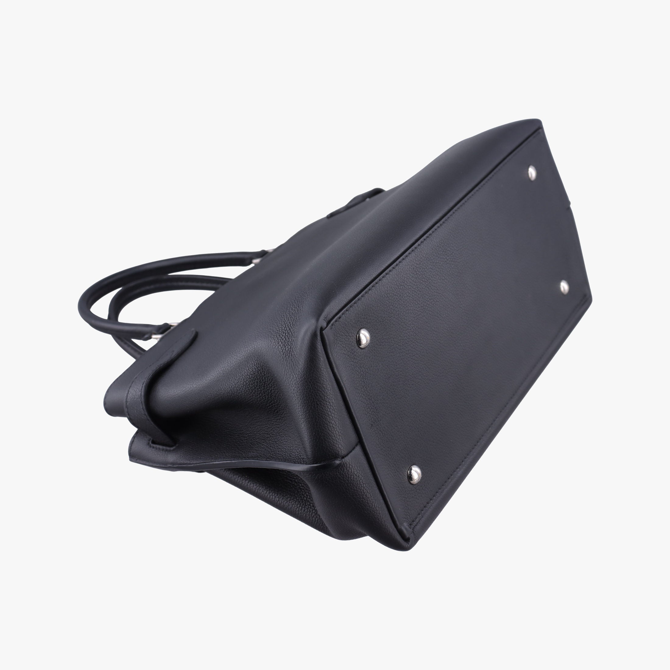 Pre-owned Louis Vuitton Lockme Day 	Noir Grained Calf Leather M53730 handbag | stylenewstar