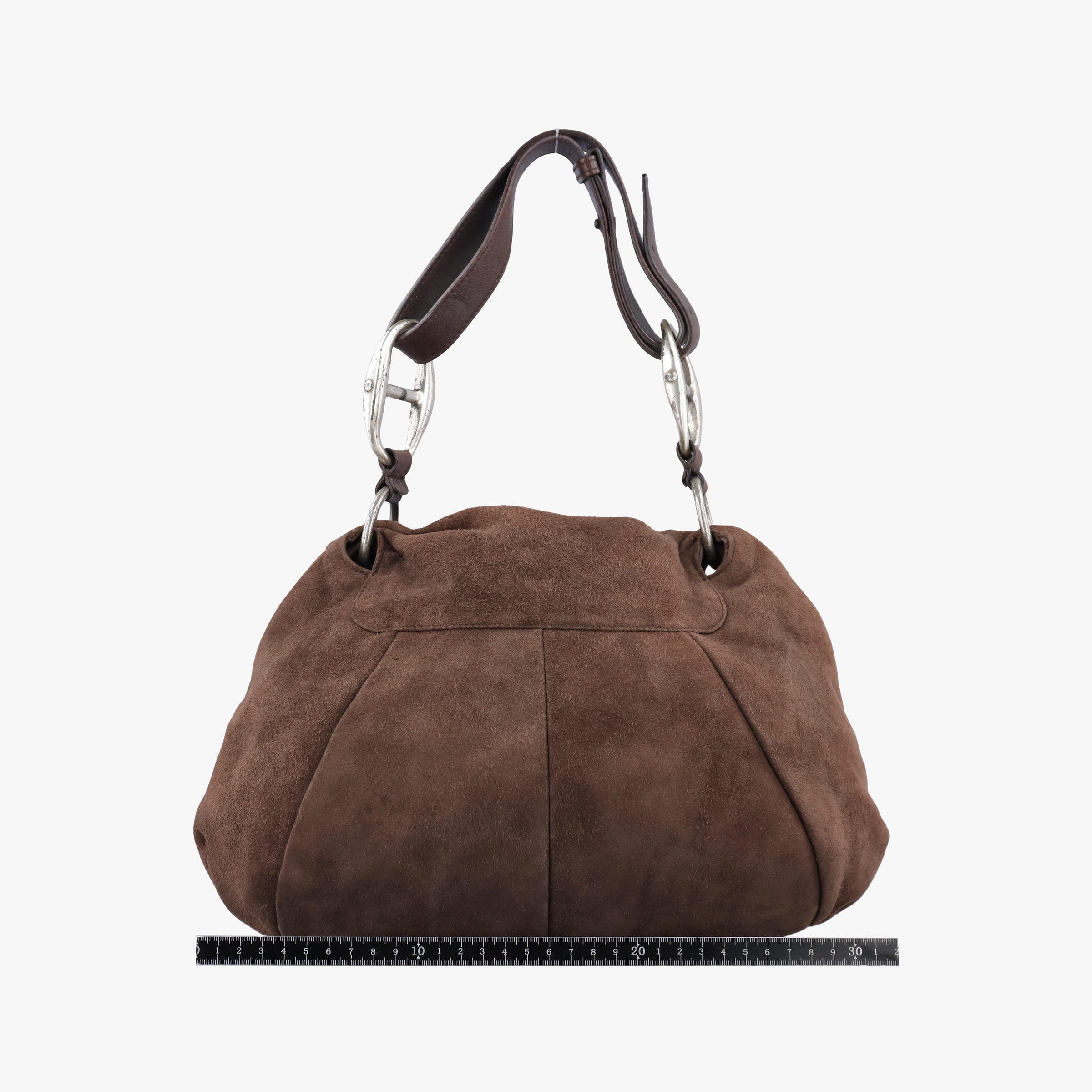 Pre-owned Yves Saint Laurent Mombasa Brown suede 112878 handbag | stylenewstar