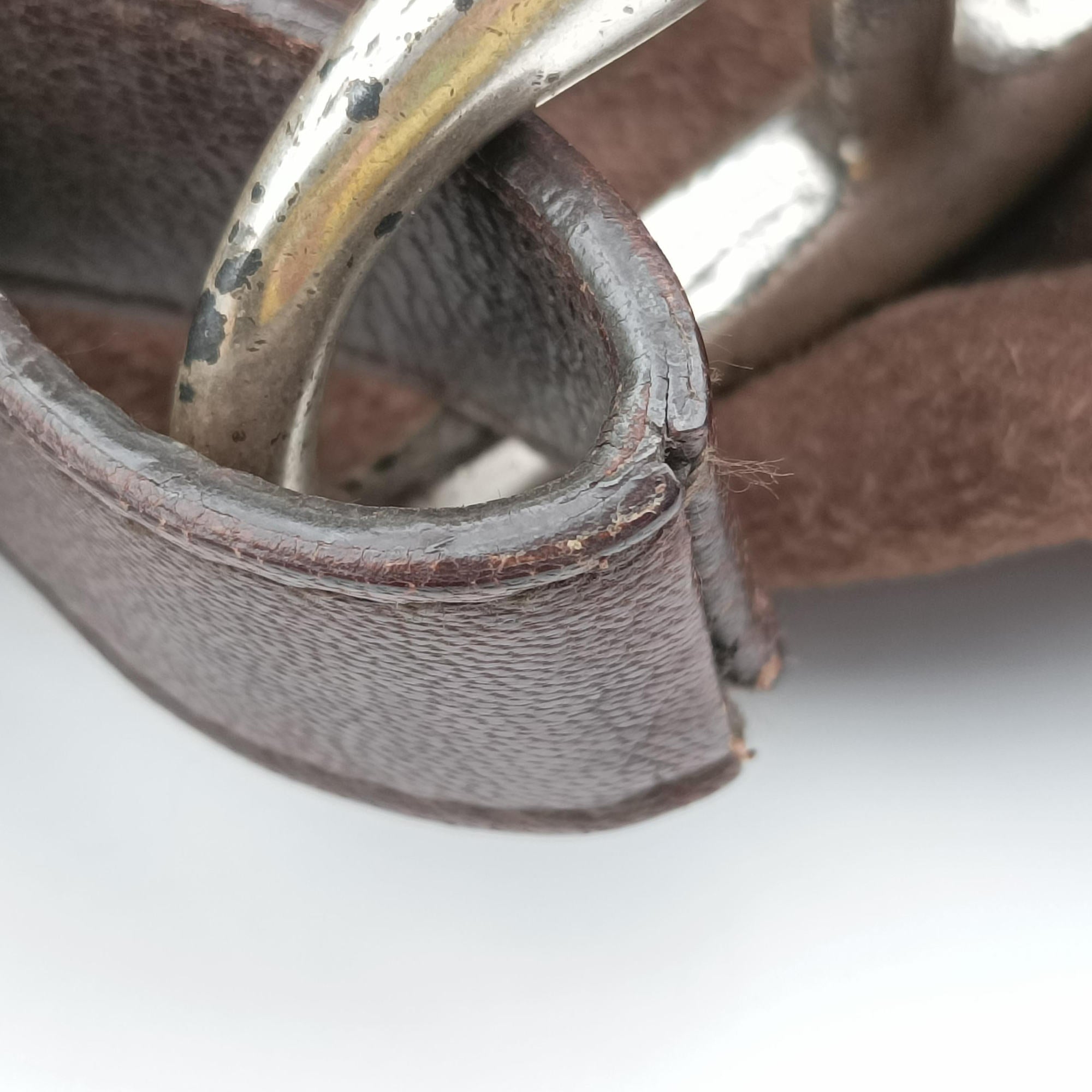 Pre-owned Yves Saint Laurent Mombasa Brown suede 112878 handbag | stylenewstar