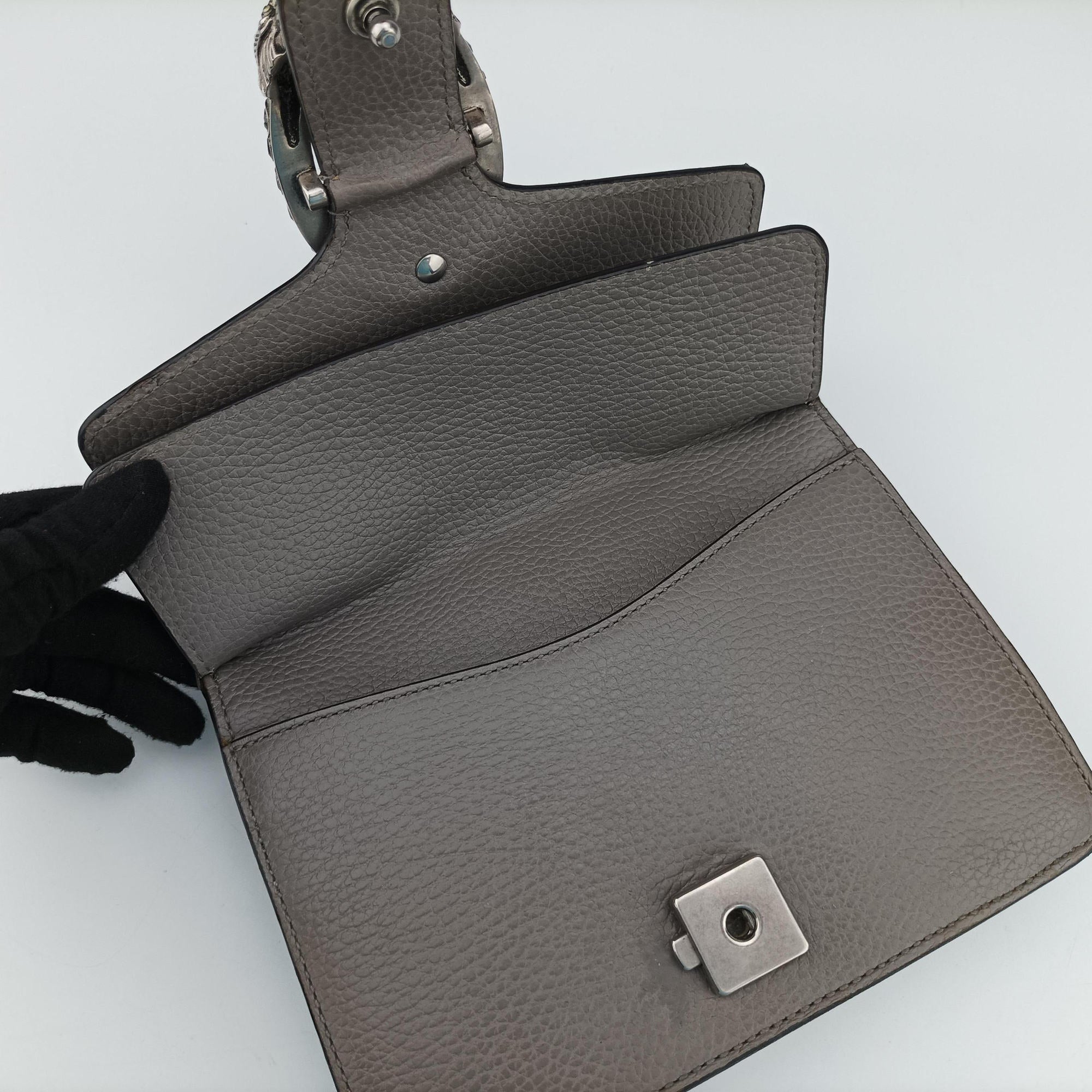 Vintage Gucci Dionysus Grey Leather 421970 shoulderbag | stylenewstar