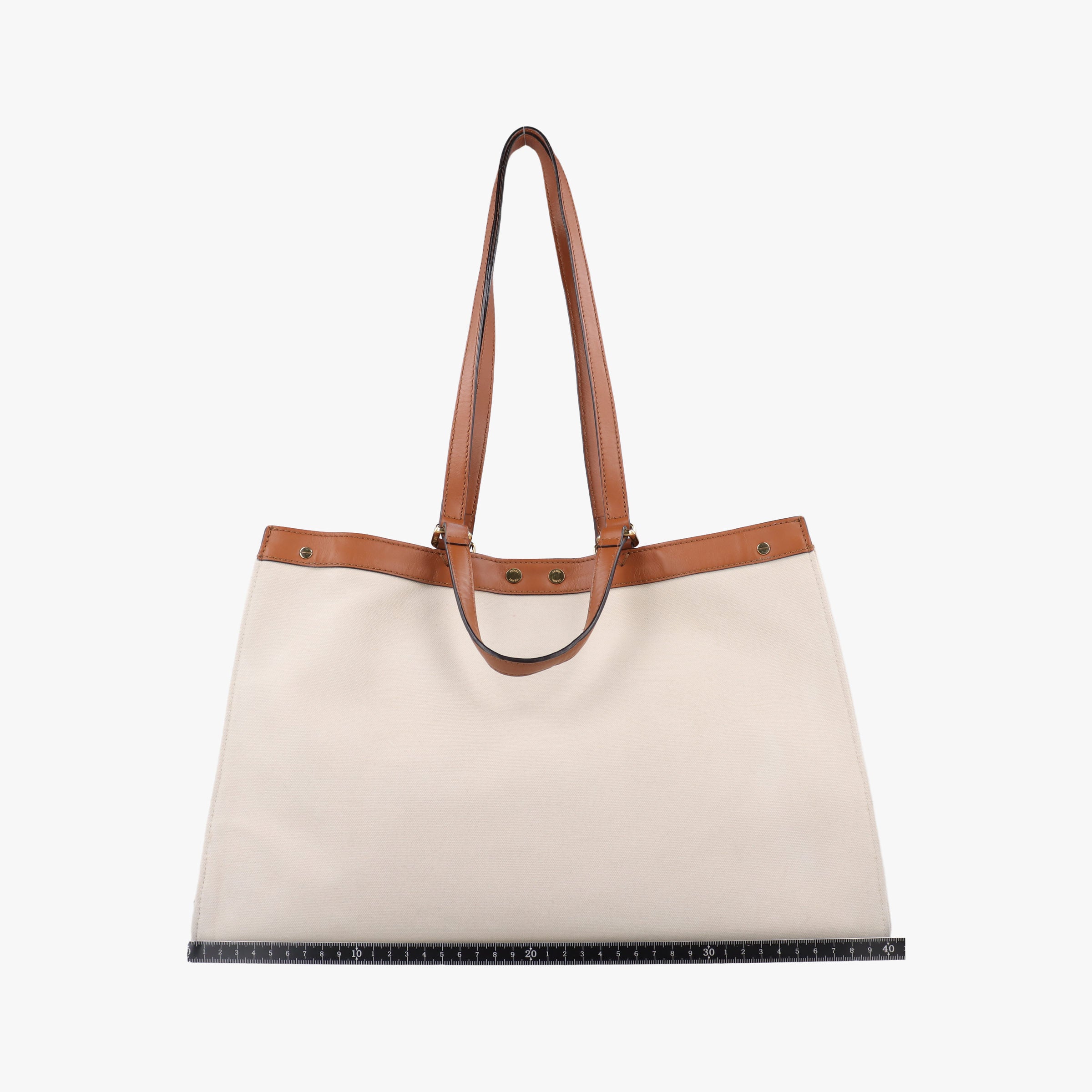 Vintage Fendi Peekaboo Beige canvas 8BH374 shoulderbag | stylenewstar
