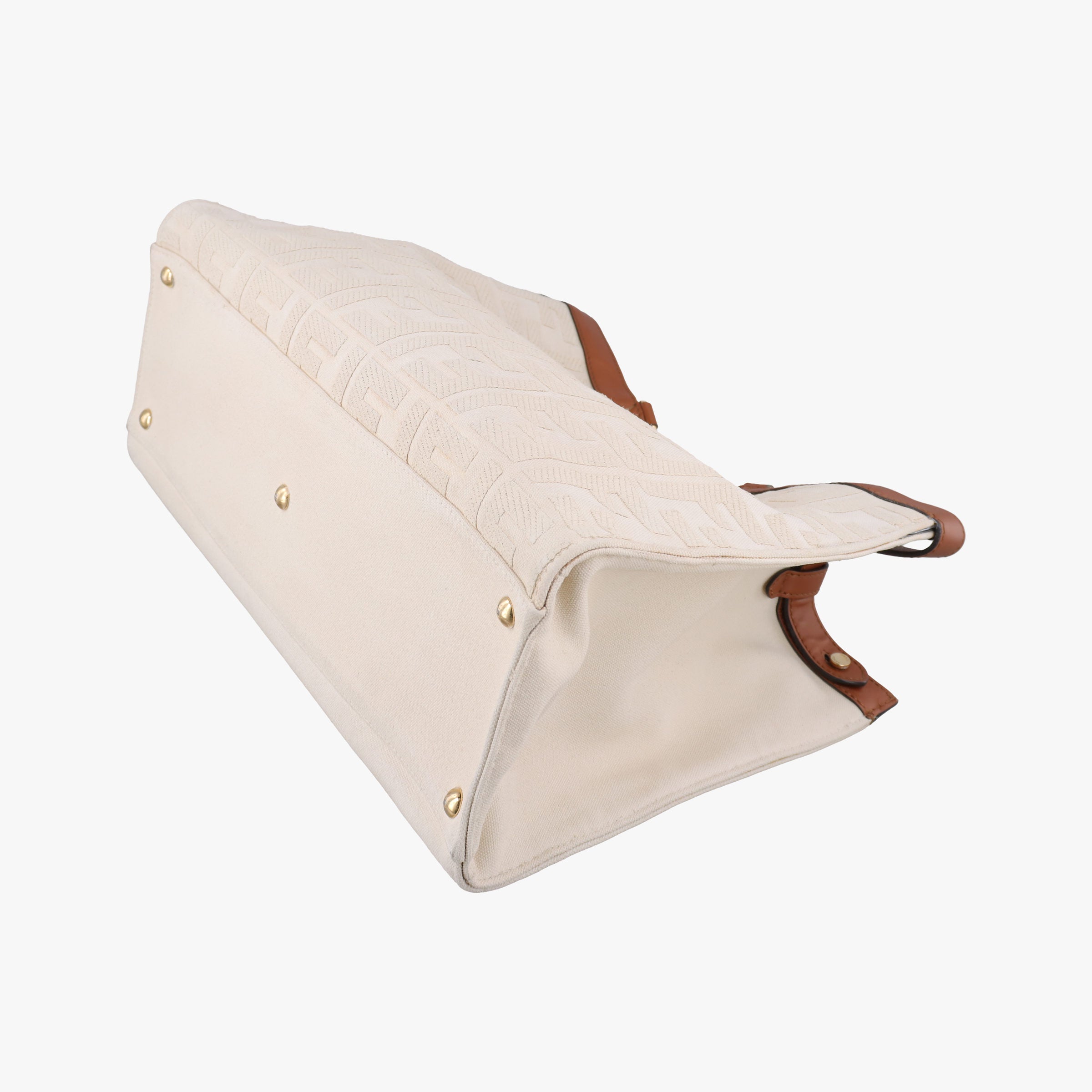 Vintage Fendi Peekaboo Beige canvas 8BH374 shoulderbag | stylenewstar