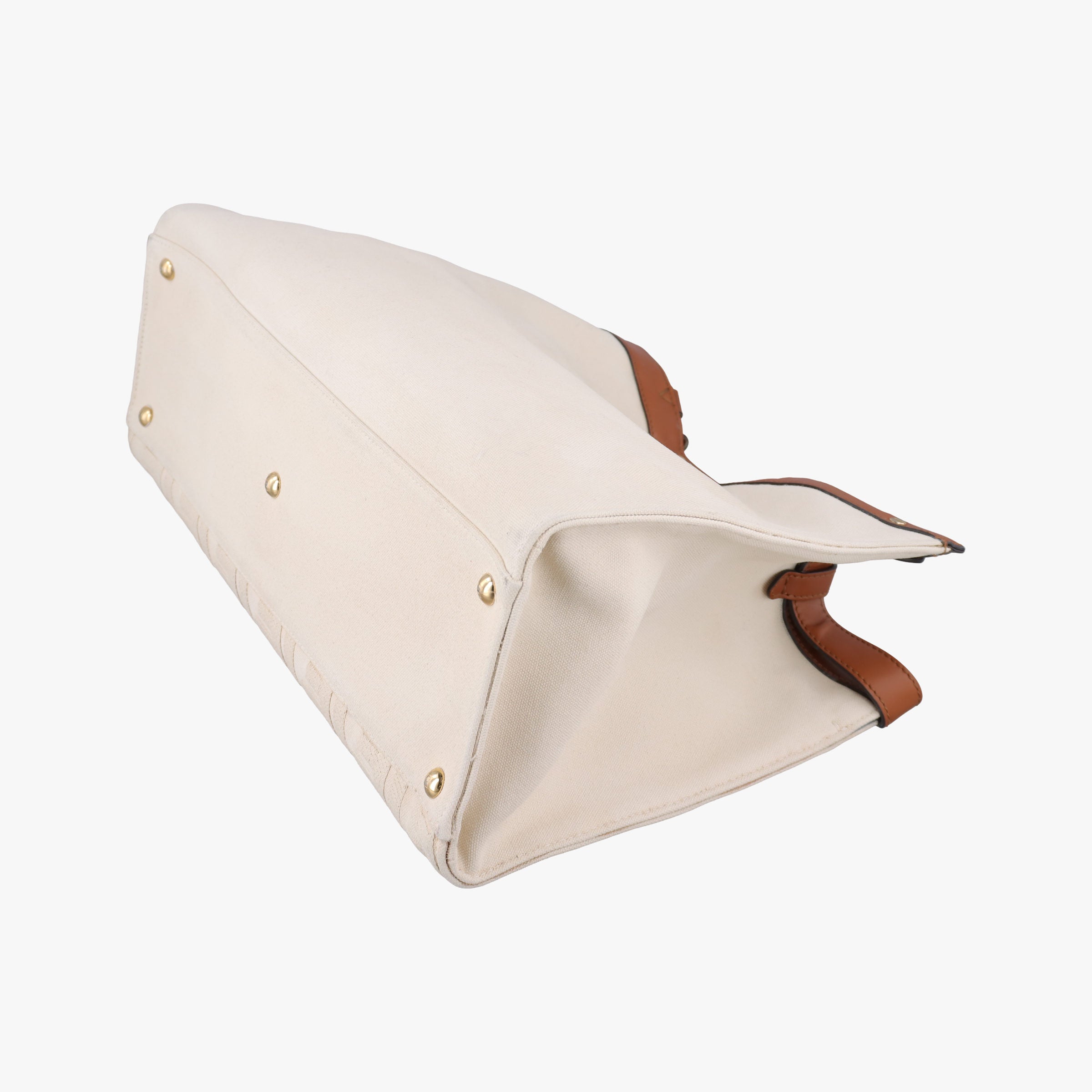 Vintage Fendi Peekaboo Beige canvas 8BH374 shoulderbag | stylenewstar