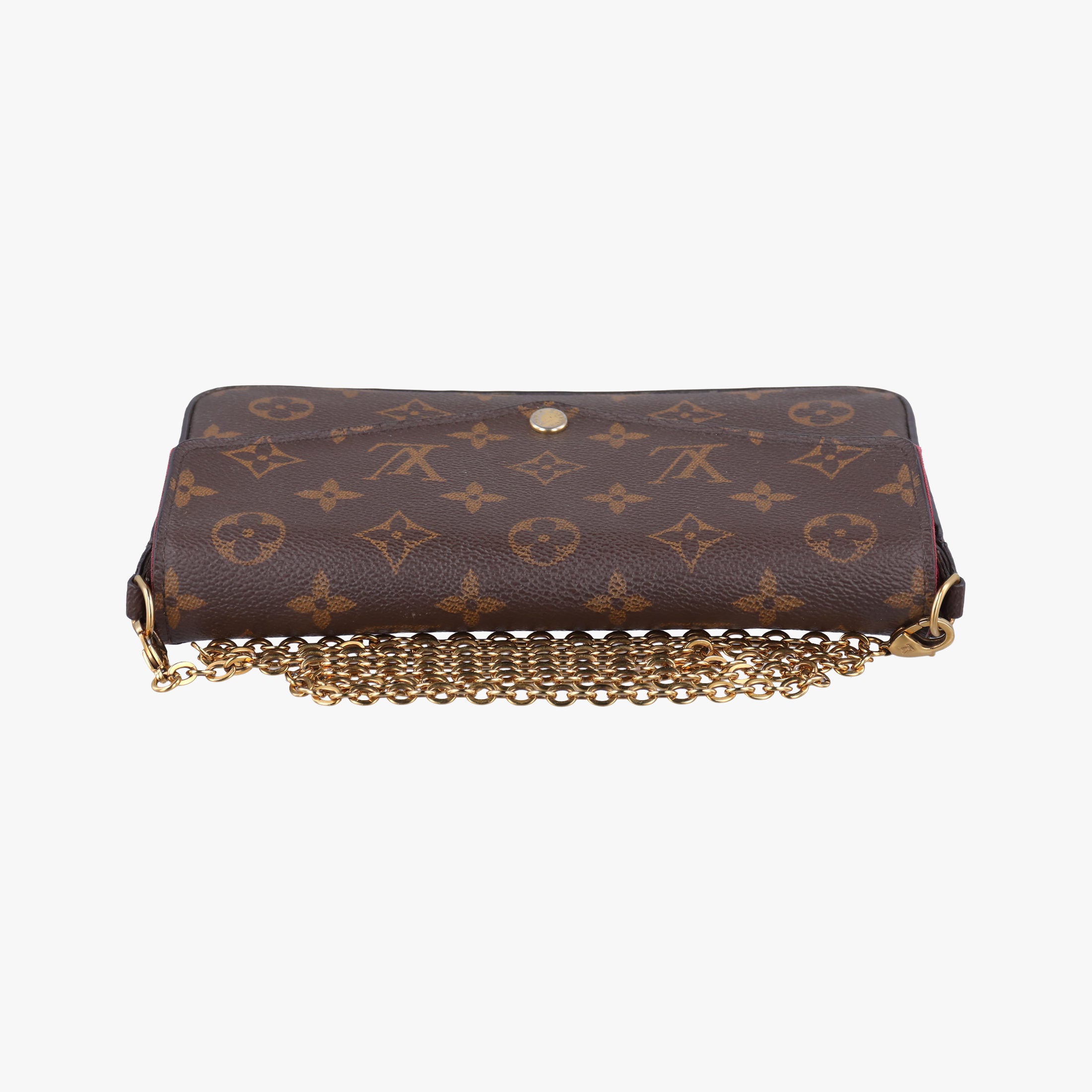 Pre-owned Louis Vuitton Pochette Felicie Brown Monogram Canvas M61276 shoulderbag | stylenewstar