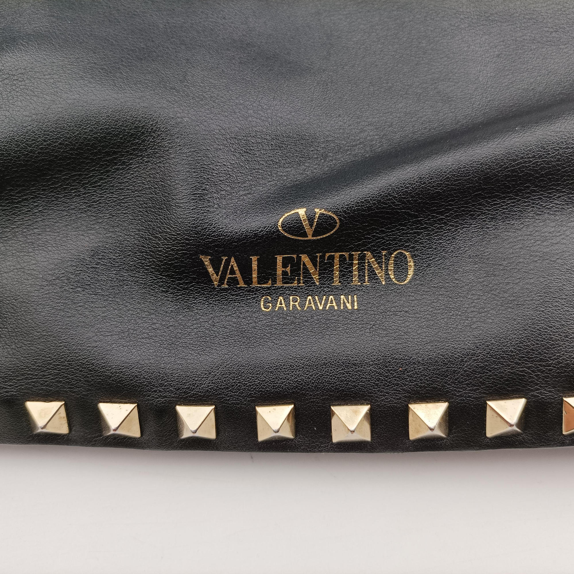 Pre-owned Valentino Rockstud Black Leather  shoulderbag | stylenewstar