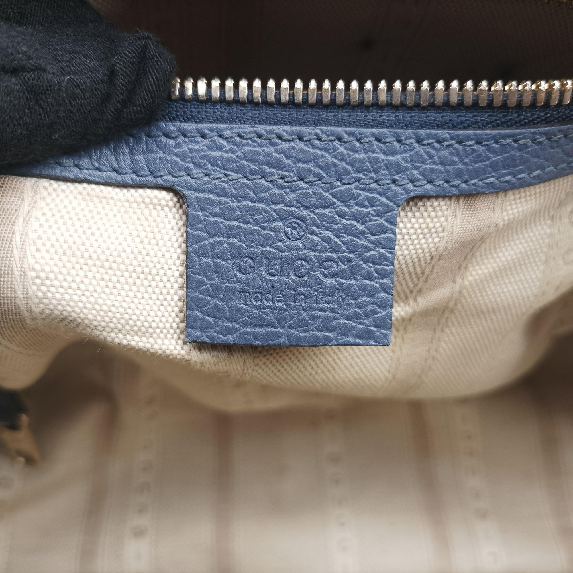 Vintage Gucci lady dollar Blue Leather 388560 shoulderbag | stylenewstar