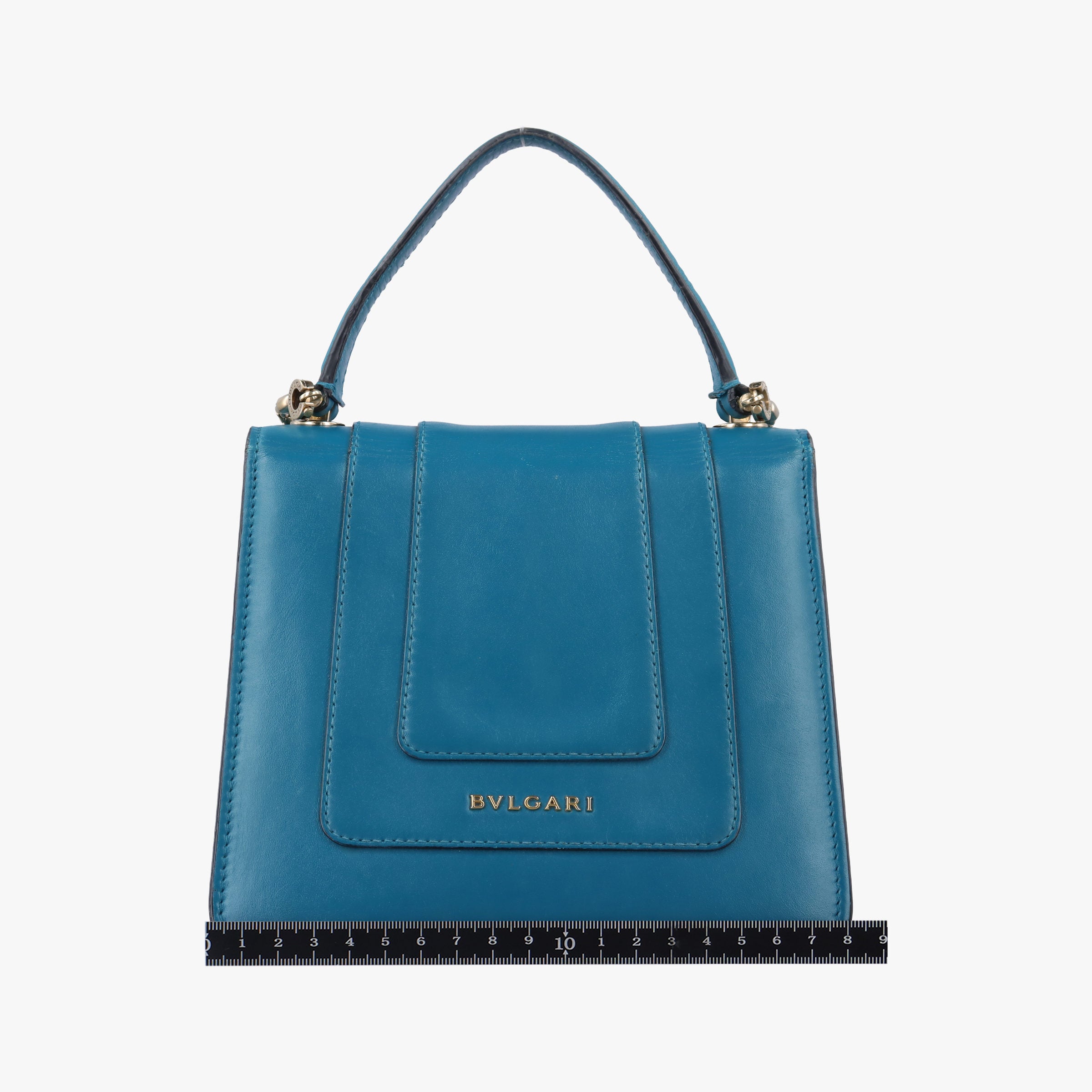 Pre-owned Bvlgari SERPENTI FOREVER Blue Leather  shoulderbag | stylenewstar