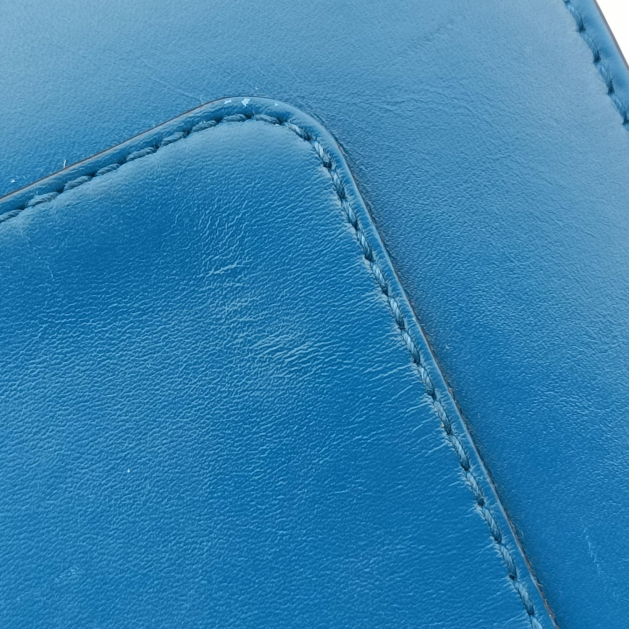 Pre-owned Bvlgari SERPENTI FOREVER Blue Leather  shoulderbag | stylenewstar