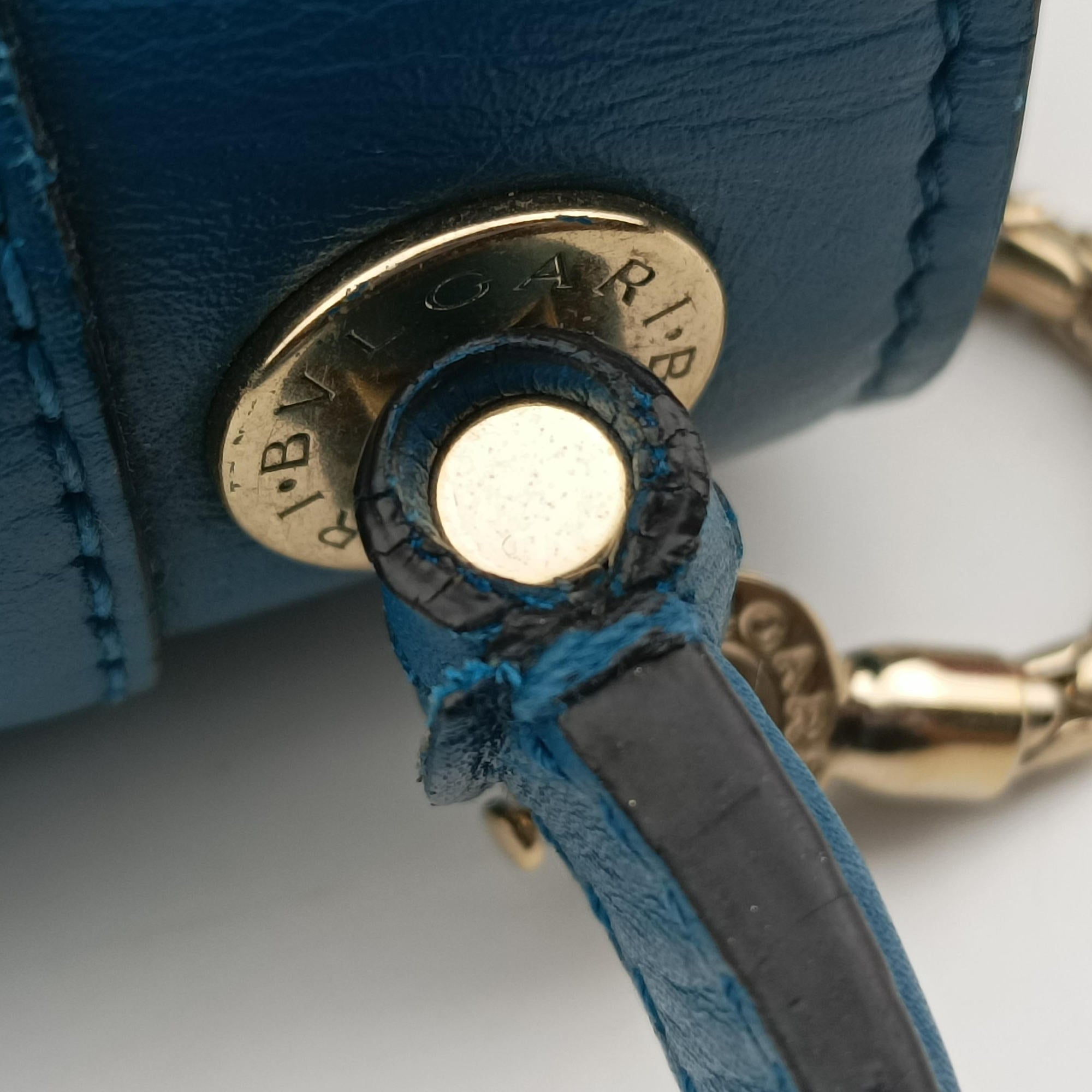 Pre-owned Bvlgari SERPENTI FOREVER Blue Leather  shoulderbag | stylenewstar