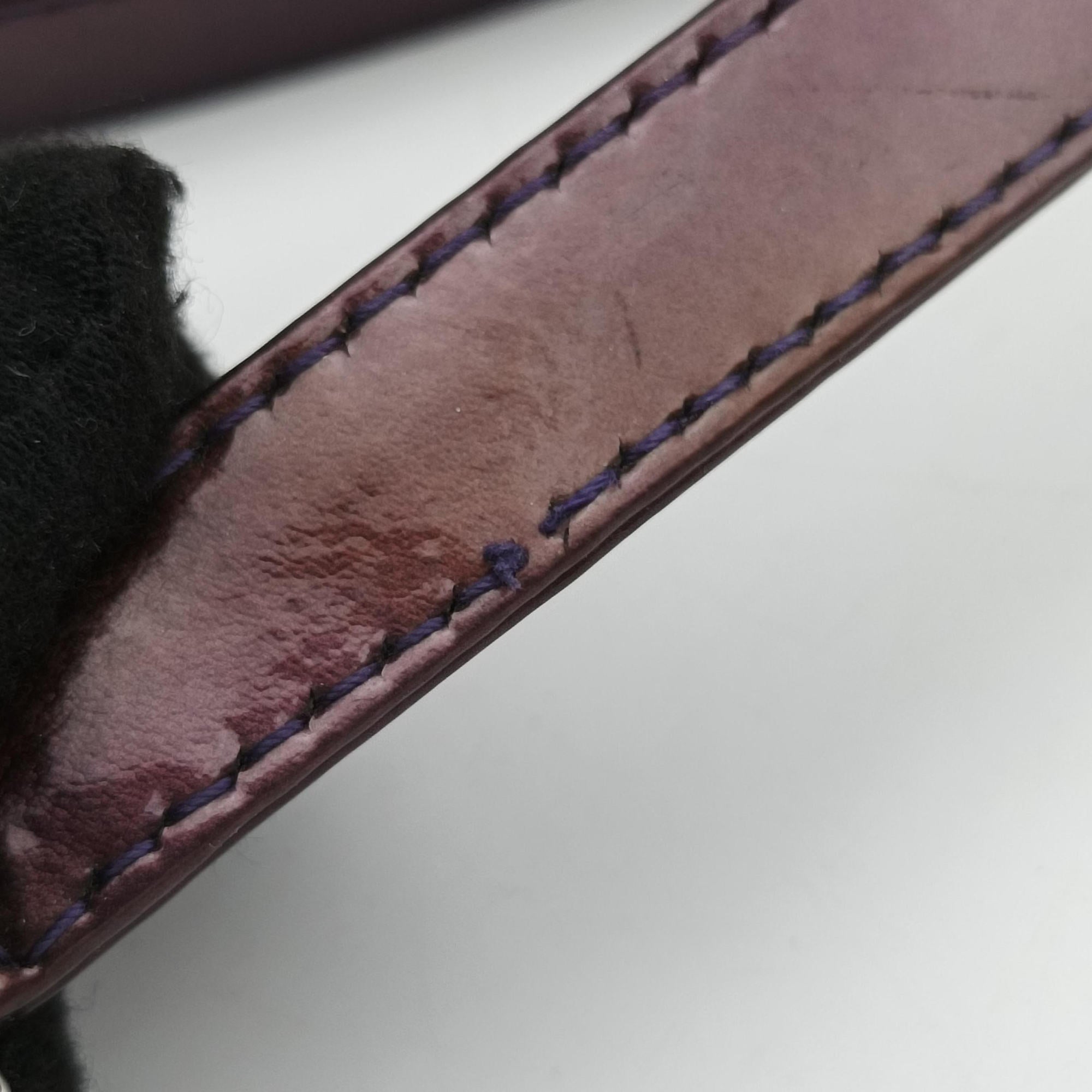 Pre-owned Christian Dior Lady Dior Purple×Orange×Brown Lambskin  shoulderbag | stylenewstar