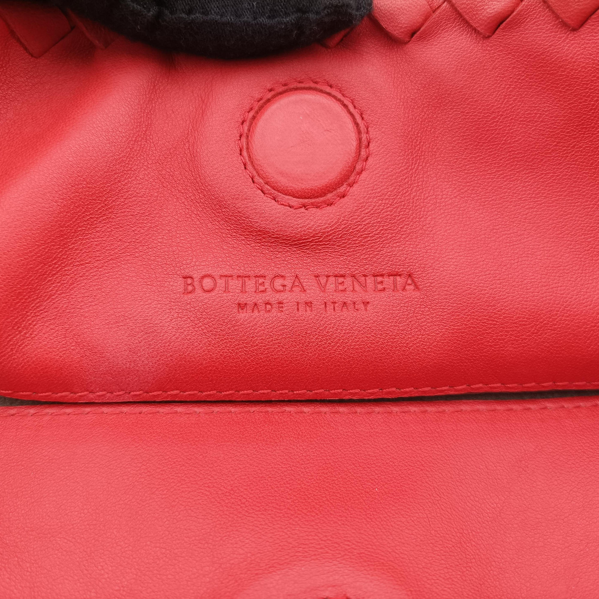 Vintage Bottega Veneta Duo Intrecciato Red lambskin  shoulderbag | stylenewstar