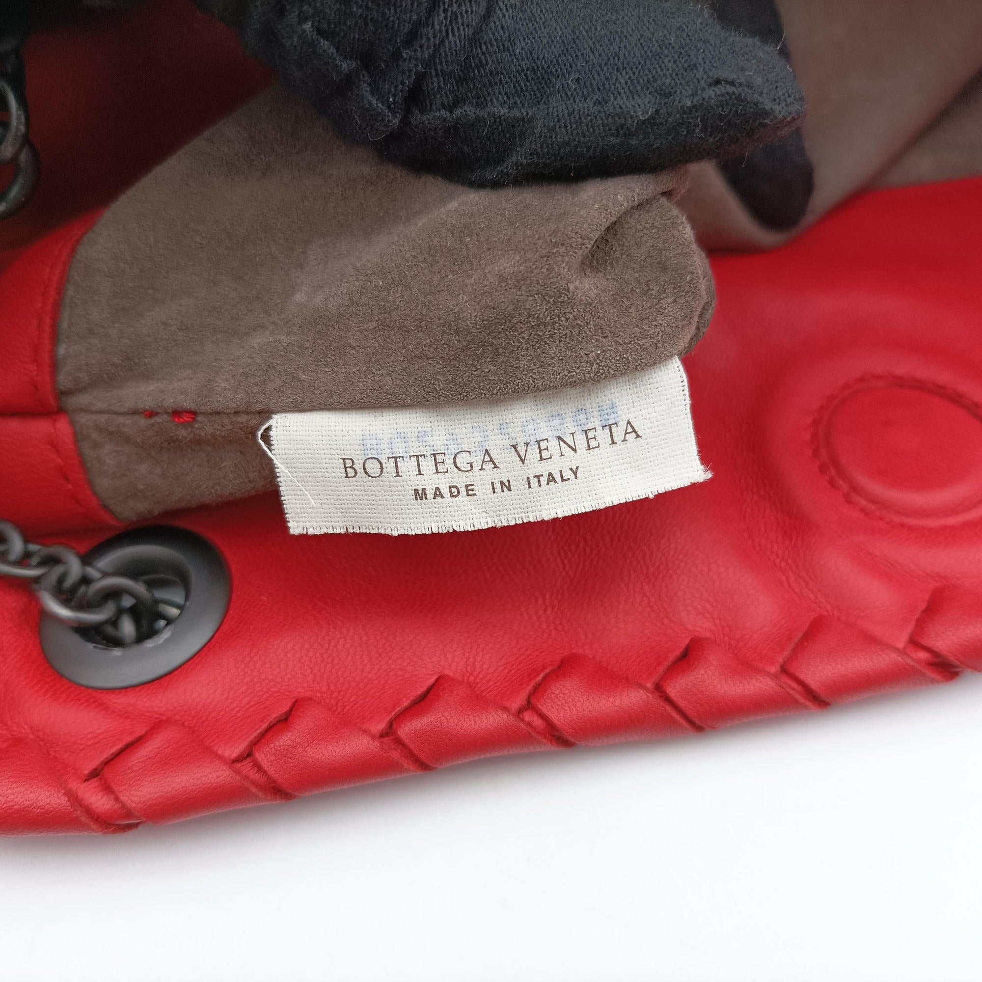 Vintage Bottega Veneta Duo Intrecciato Red lambskin  shoulderbag | stylenewstar