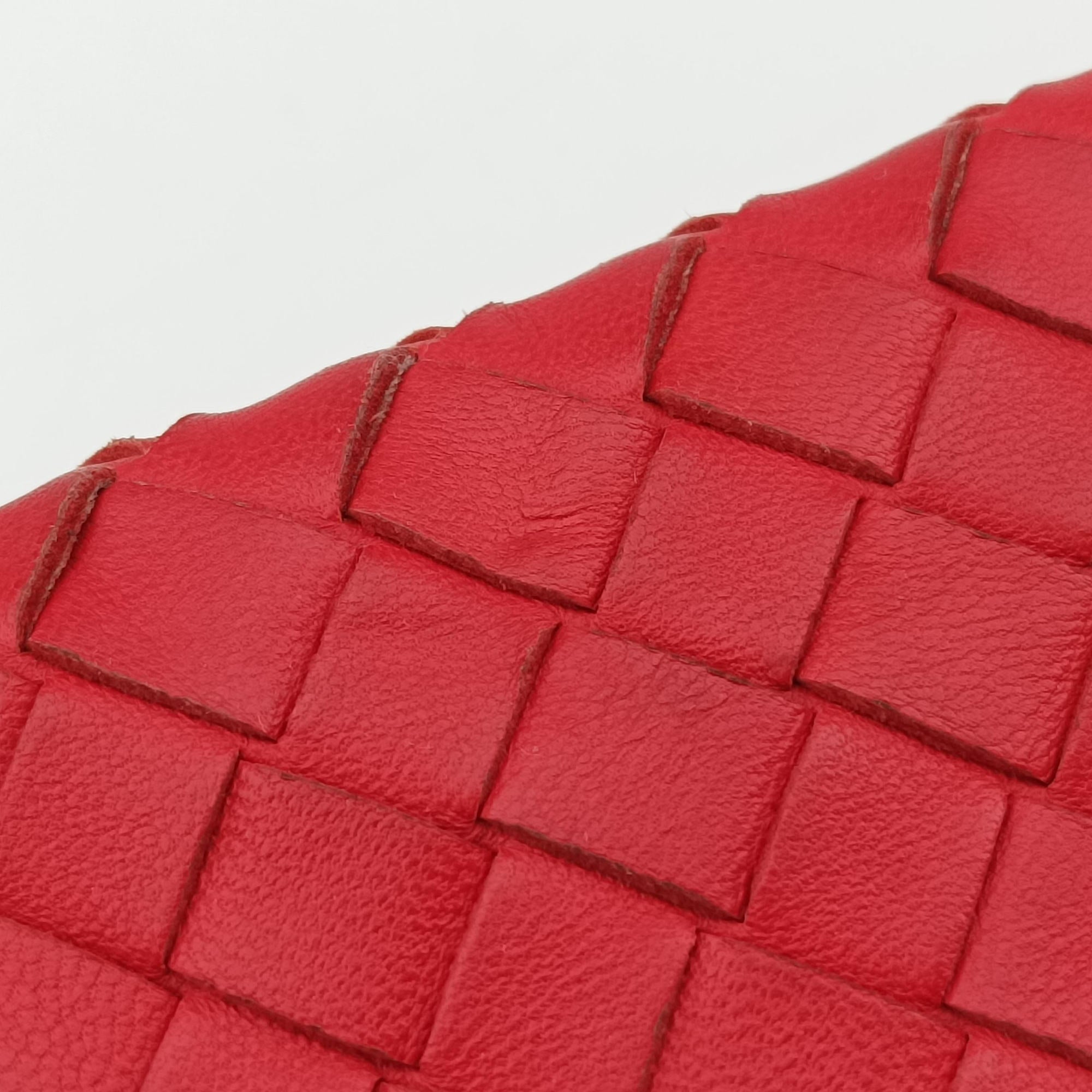 Vintage Bottega Veneta Duo Intrecciato Red lambskin  shoulderbag | stylenewstar
