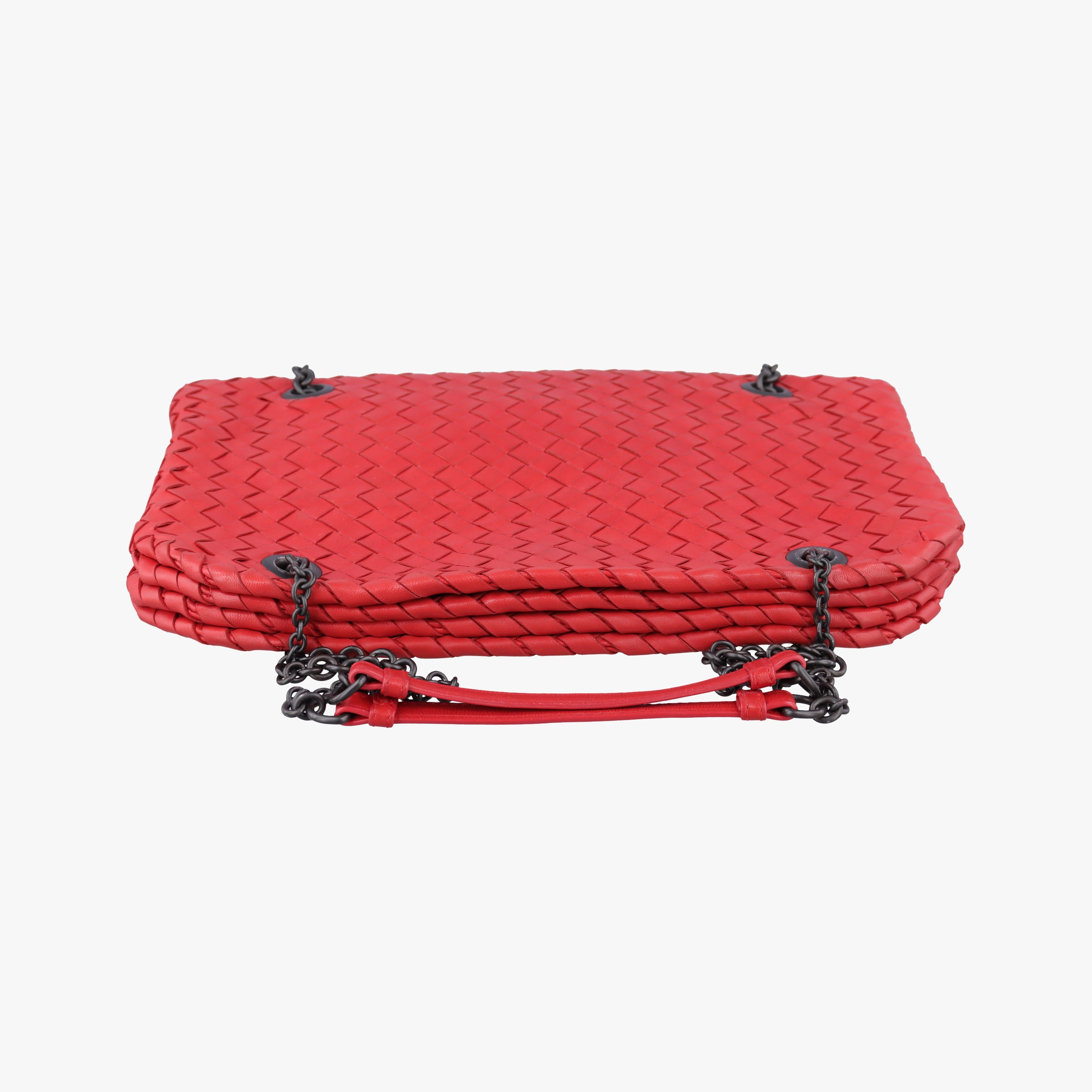 Vintage Bottega Veneta Duo Intrecciato Red lambskin  shoulderbag | stylenewstar