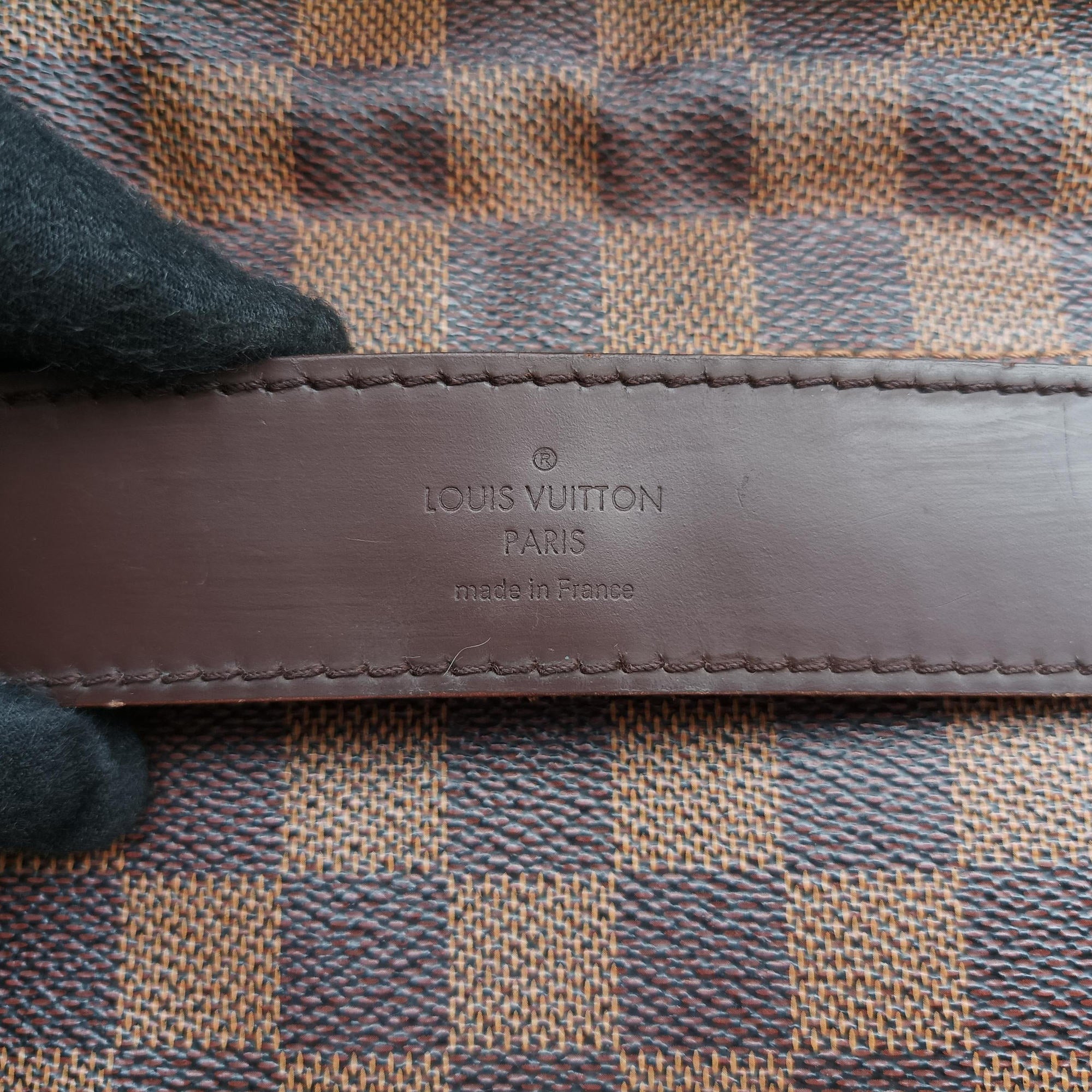Secondhand Louis Vuitton Abbesses EBENE Damier Canvas M45257 shoulderbag | stylenewstar