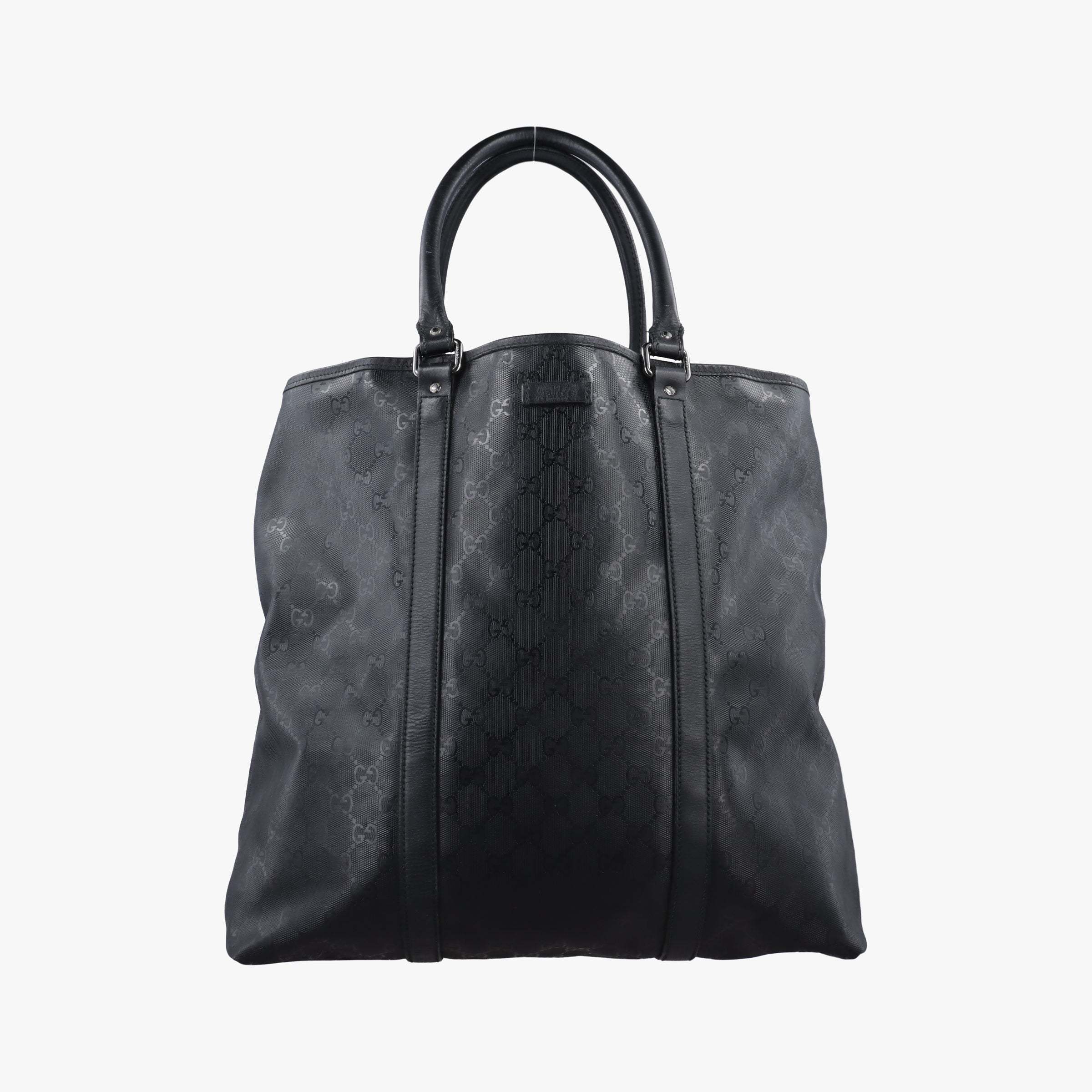 Secondhand Gucci GG Imprime tote Black PVC coated canvas 223668 handbag | stylenewstar