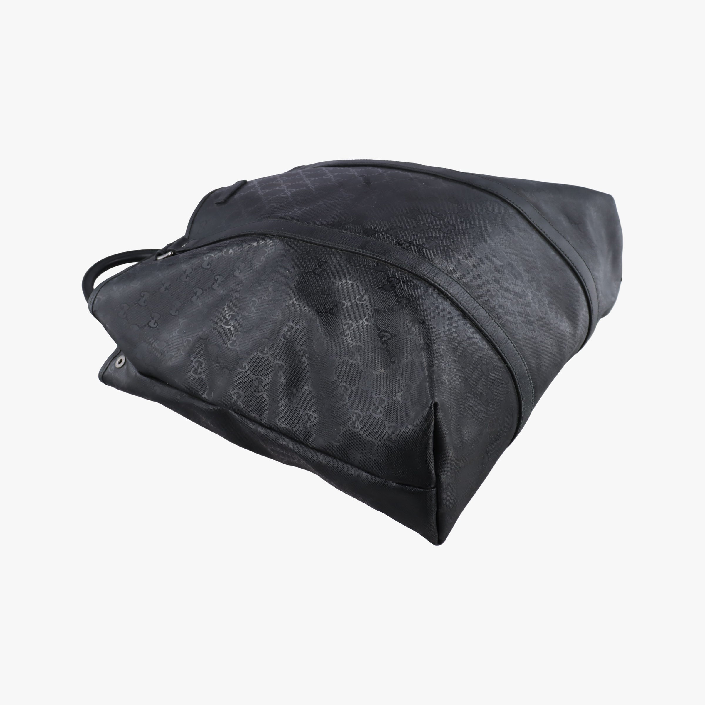 Secondhand Gucci GG Imprime tote Black PVC coated canvas 223668 handbag | stylenewstar