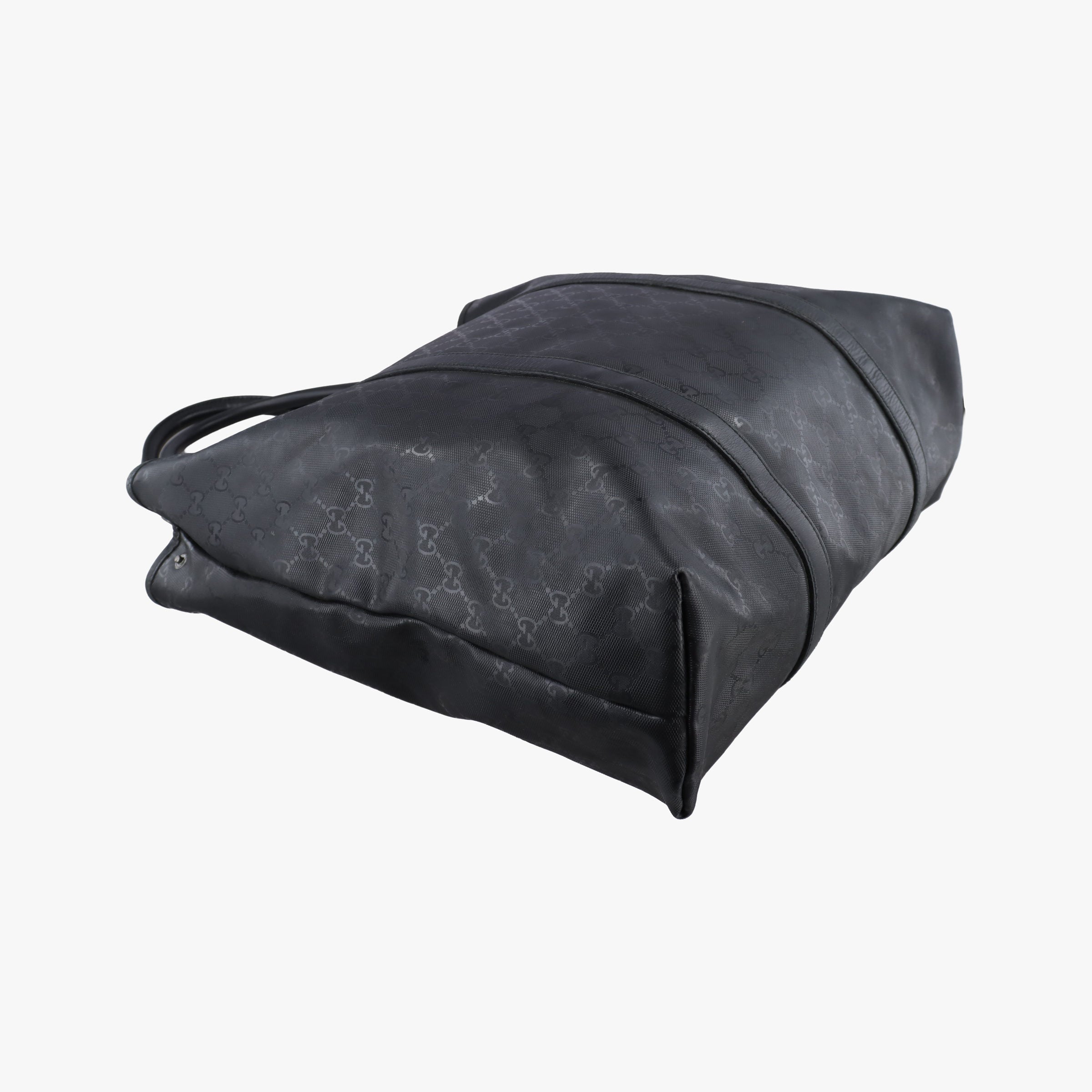 Secondhand Gucci GG Imprime tote Black PVC coated canvas 223668 handbag | stylenewstar