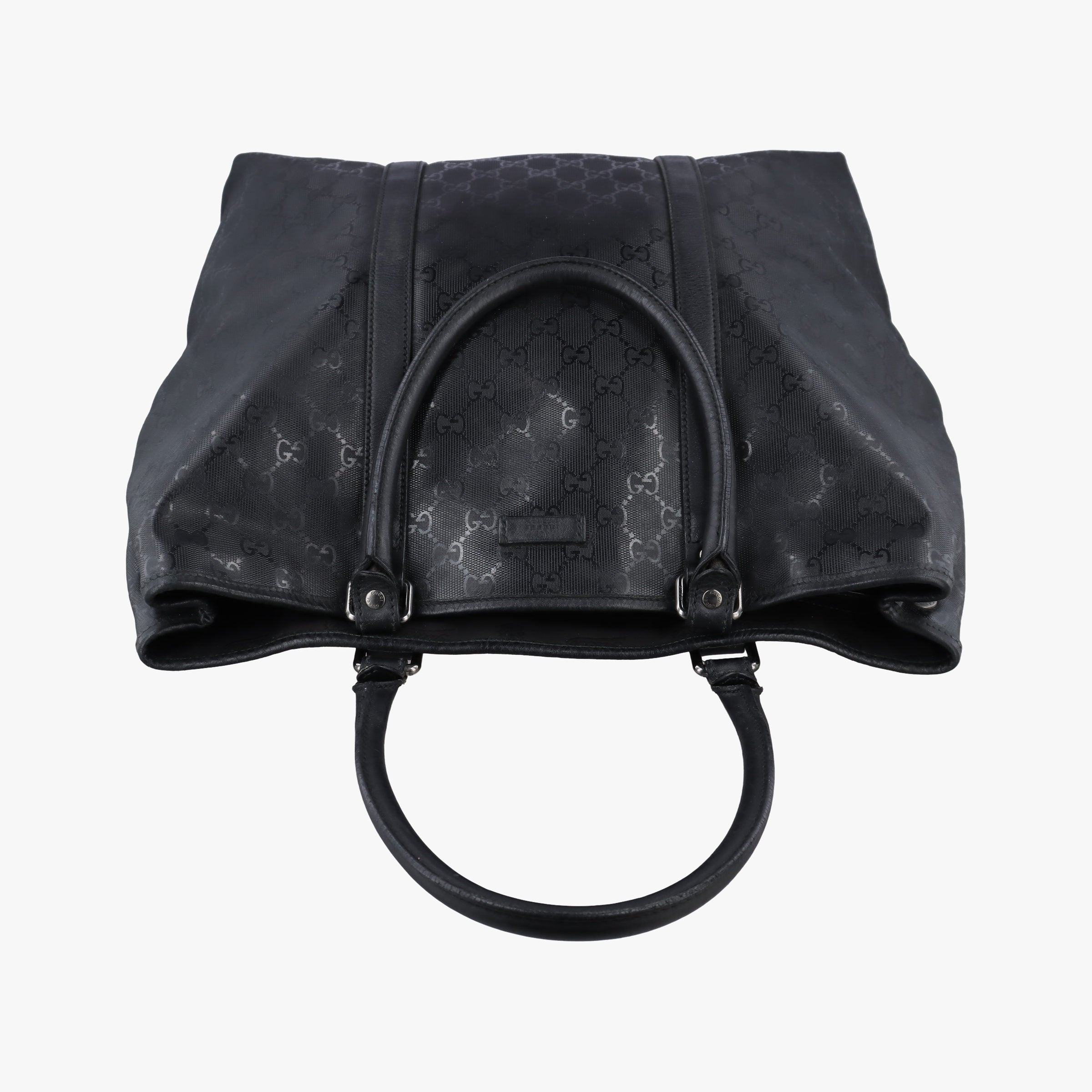 Secondhand Gucci GG Imprime tote Black PVC coated canvas 223668 handbag | stylenewstar