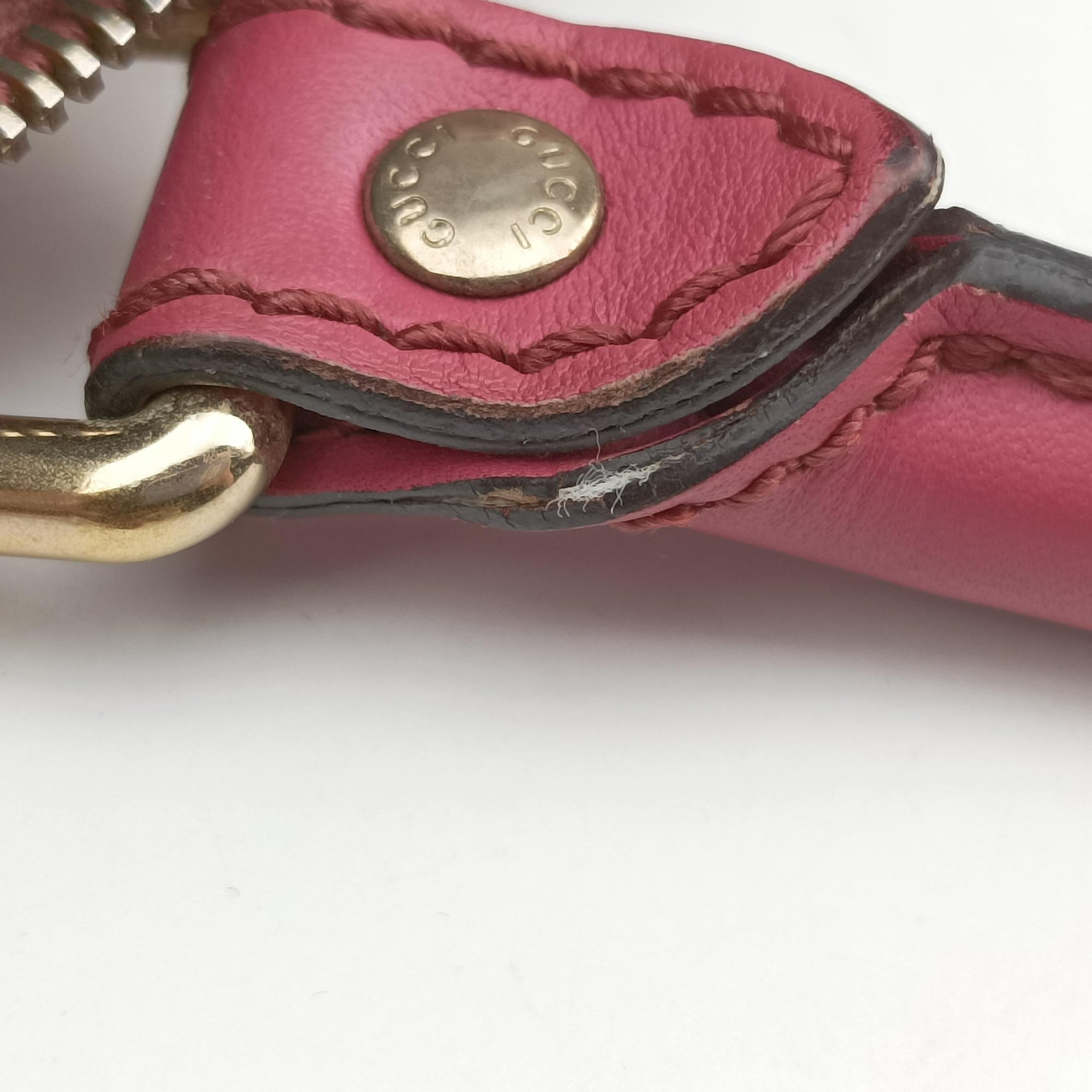 Pre-owned Gucci Sukey Beige × Pink canvas×leather 247902 shoulderbag | stylenewstar