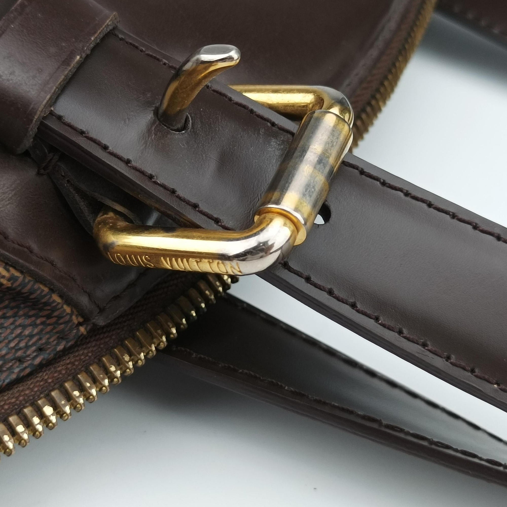 Secondhand Louis Vuitton VERONA MM EBENE Damier Canvas N41118 handbag | stylenewstar