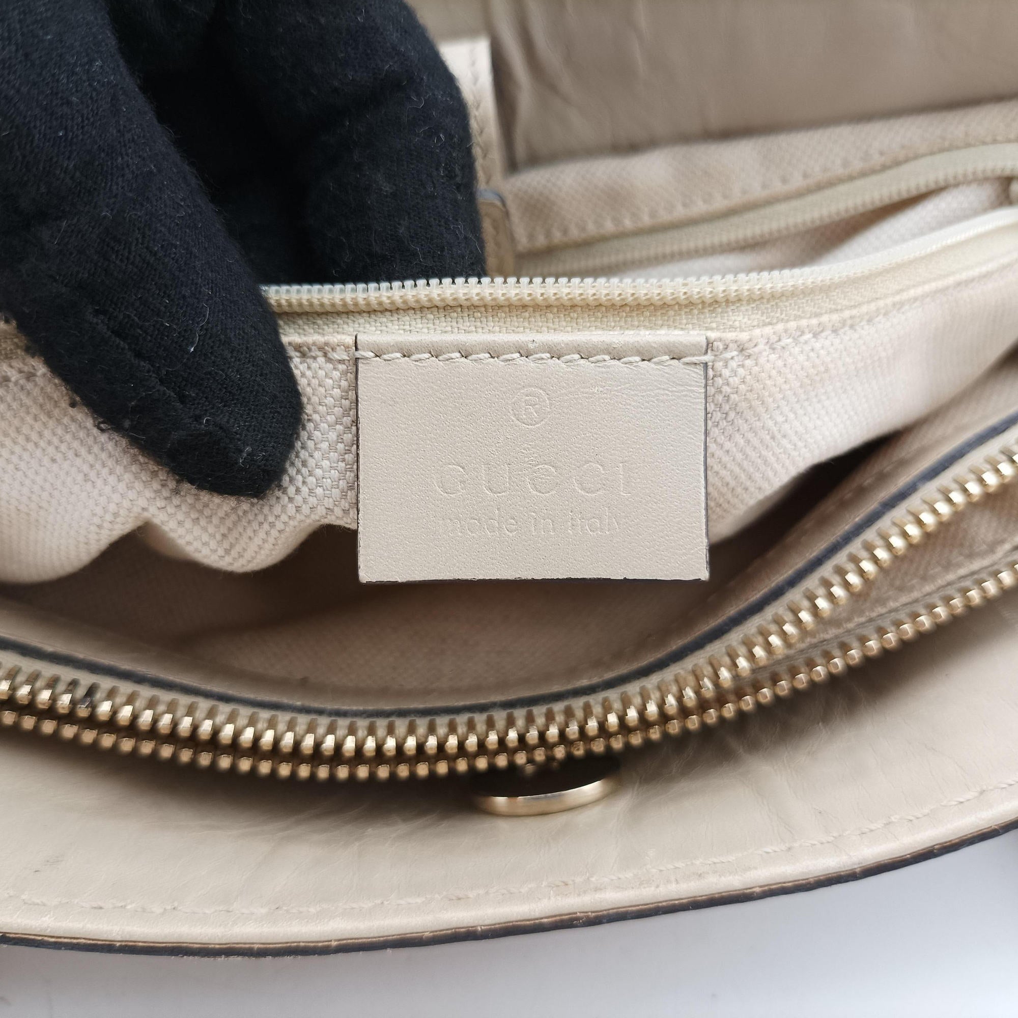 Pre-owned Gucci Sukey Brown Canvas×Leather 296835 handbag | stylenewstar