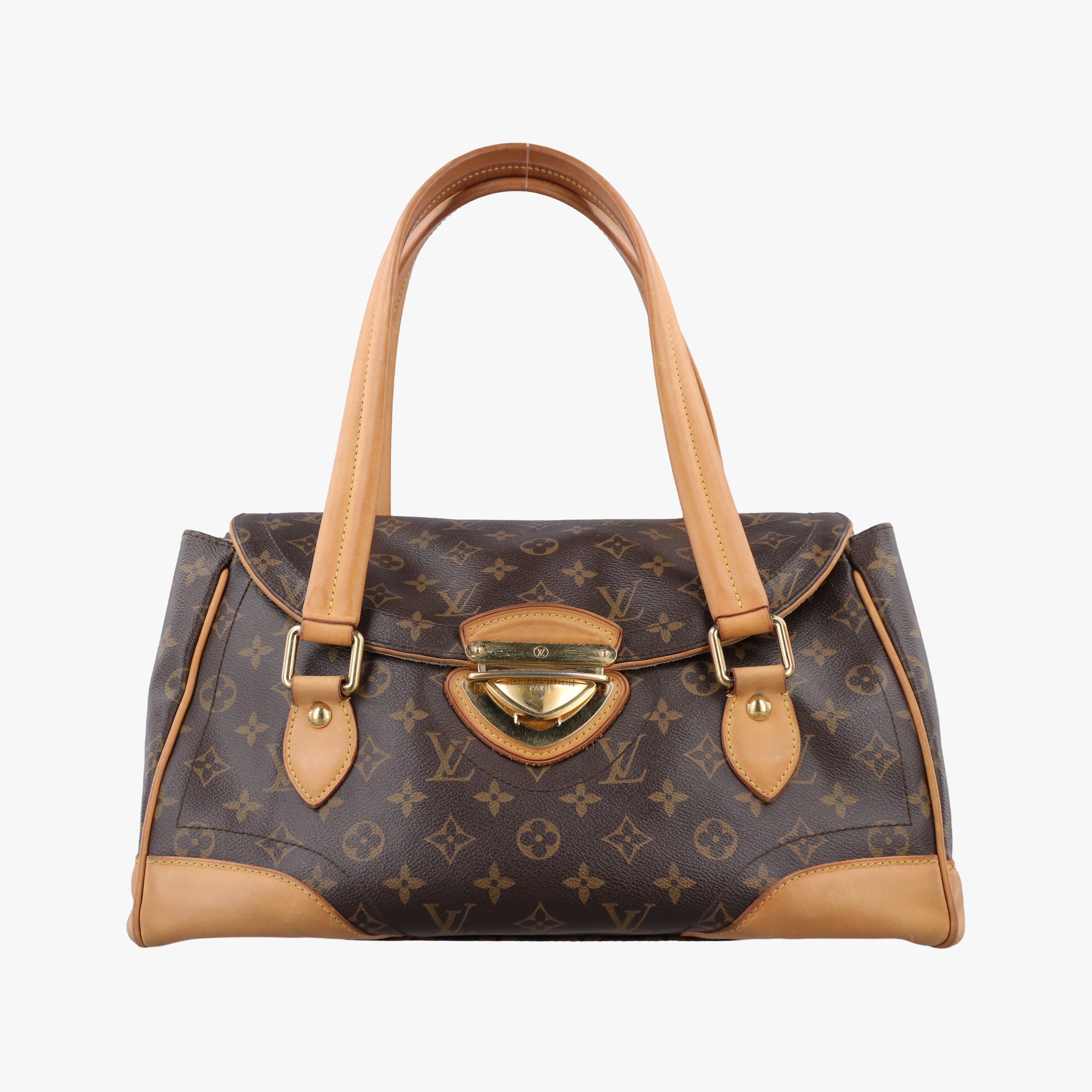 Pre-owned Louis Vuitton Beverly GM brown Monogram Canvas M40120 handbag | stylenewstar